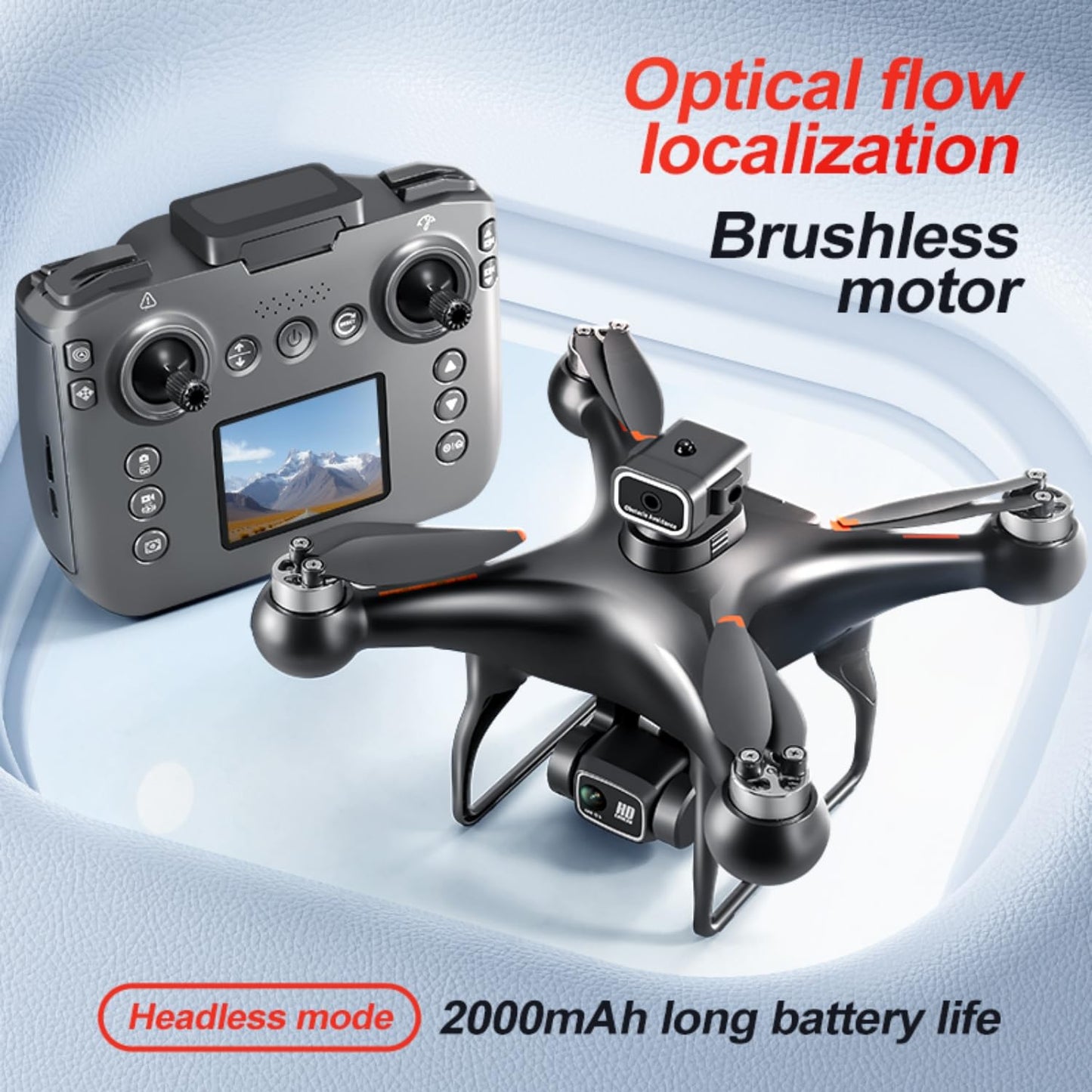 RC Drone With Screen Display Remote Control, Dual Camera, 360 Degree Flip, Optical Flow Hover, LED Lights, Speed Adjustment, One Click Takeoff And Landing, Fly Left And Right, 2 Batteries, Memory Card, Card Reader, Handbag, Beginner-Friendly FPV Remote Co