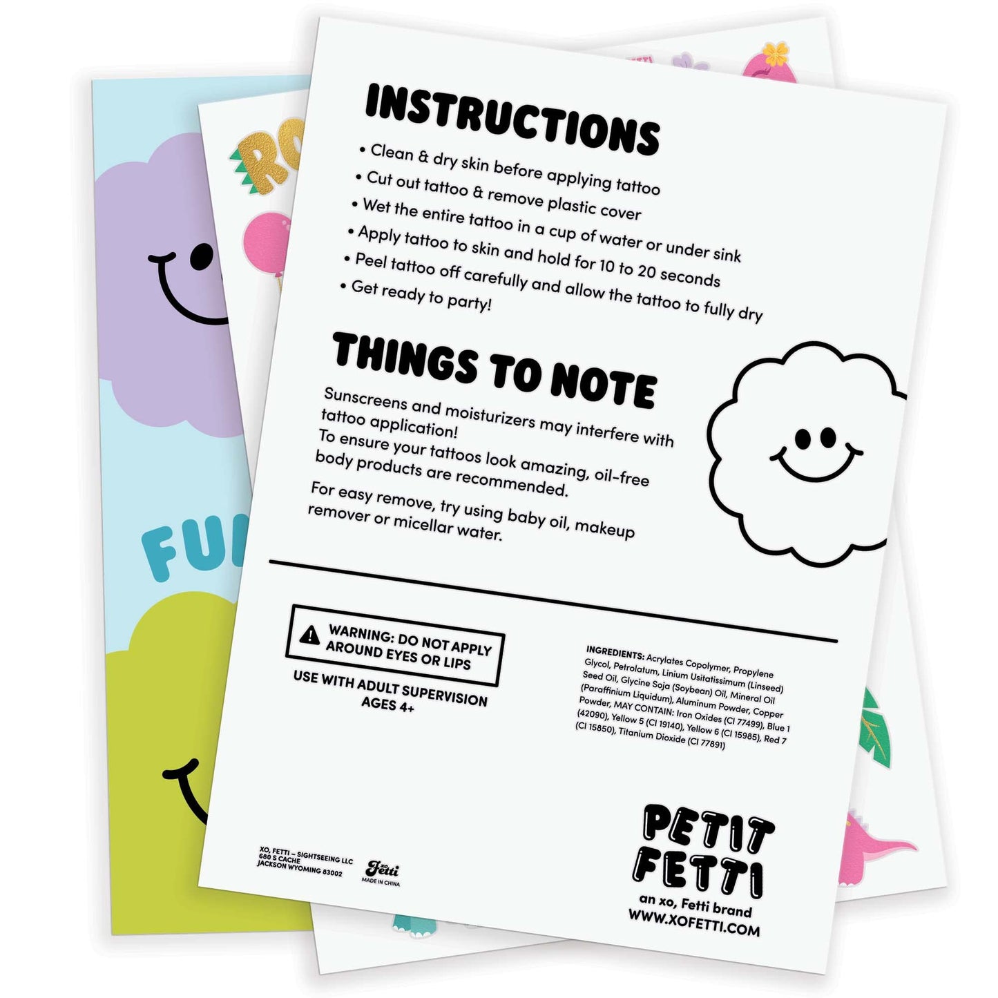 xo, Fetti Dinosaur Tattoos - 38 styles | Birthday Party Supplies, Dinosaur Party Favors, T-rex Decorations