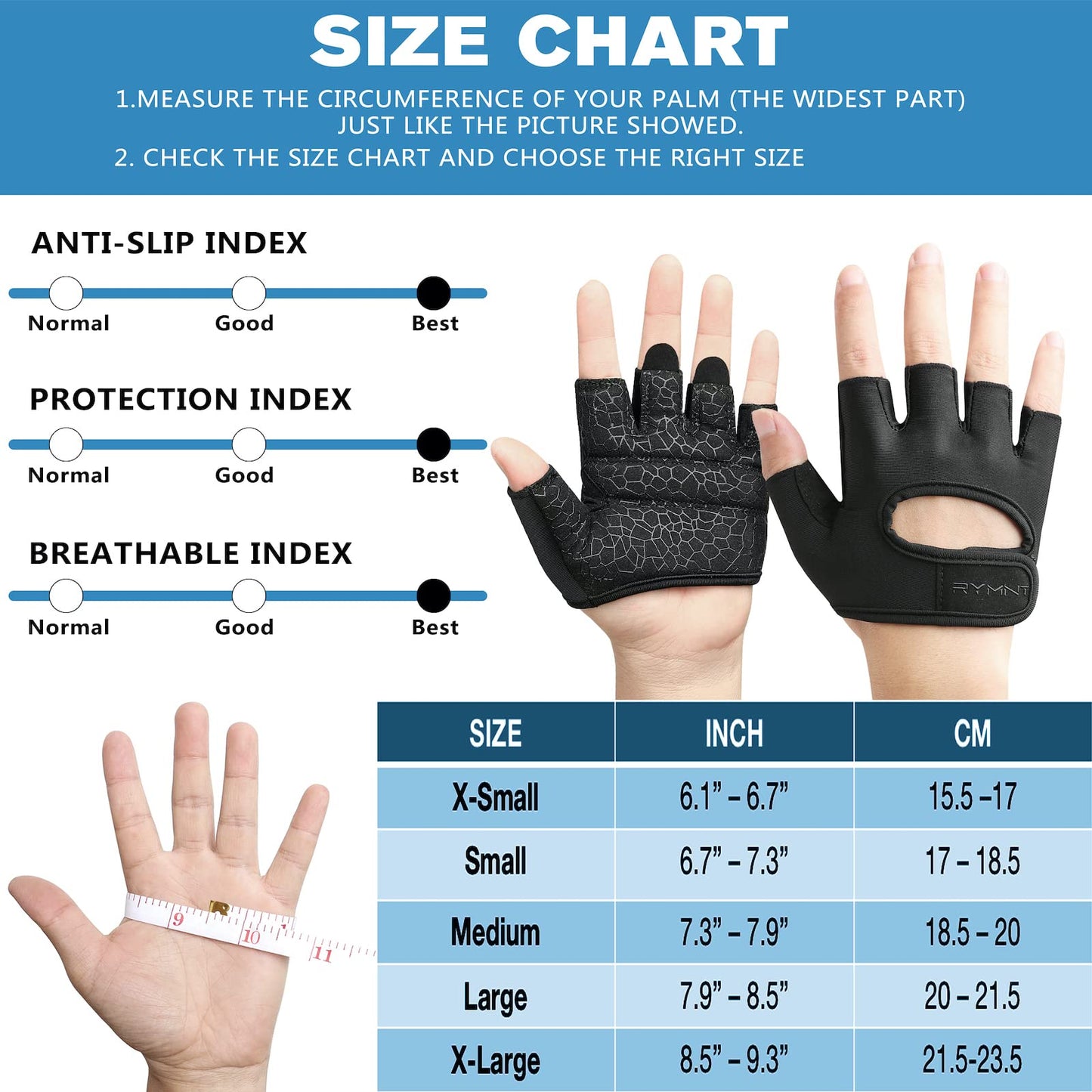 RYMNT Minimal Weight Lifting Gloves,Short Micro Workout Gloves Grip Pads with Full Palm Protection & Extra Grip for Men Women Weightlifting,Gym,Exercise Training.Leopard-Small