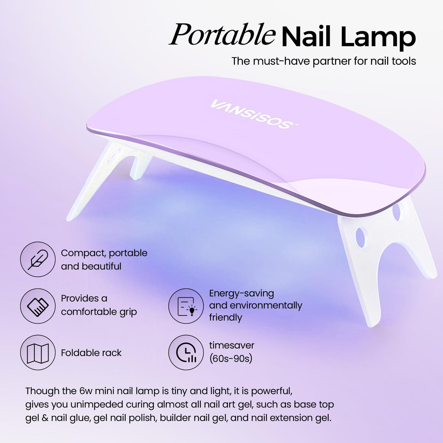 VANSISOS Poly Gel Nail Kit: 14 PCS PolyGel with Slip Solution Mini U V Nail Light Poly Nail Gel Kit for Beginners with Everything Extension