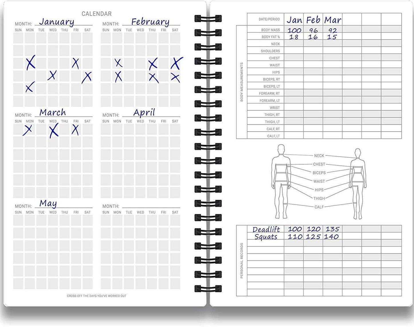 Fitness Journal & Workout Planner - Designed by Experts Gym Notebook, Workout Tracker, Exercise Log Book for Men Women - Yellow