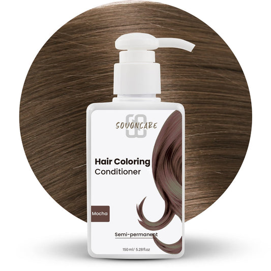 SOVONCARE Mocha Hair Color Depositing Conditioner Mask 5.28 OZ, Cruelty-Free