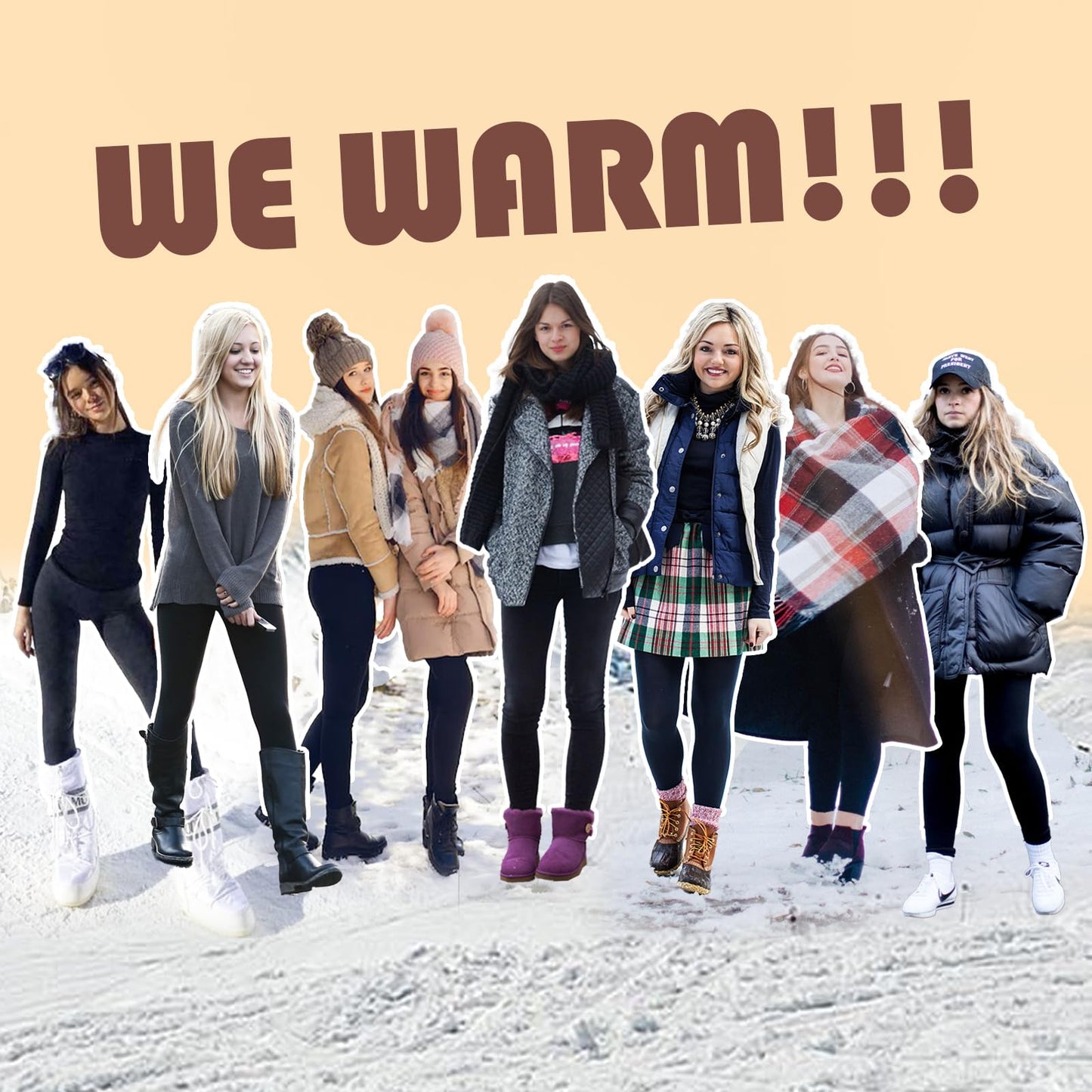 Kairela Fleece Lined Leggings for Youth Girls and Slim Women High Waisted Winter Warm Athletic Yoga Pants Black