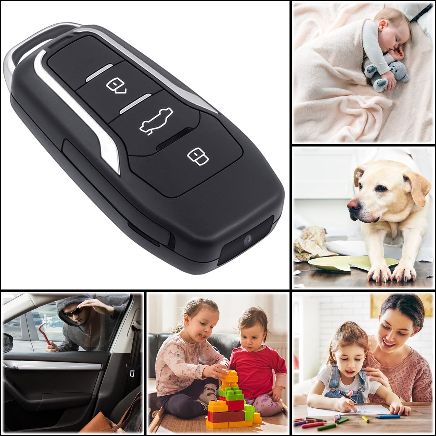 LXKFA 1080P Small Nanny Camera,64GB Security Camera, Motion Detection