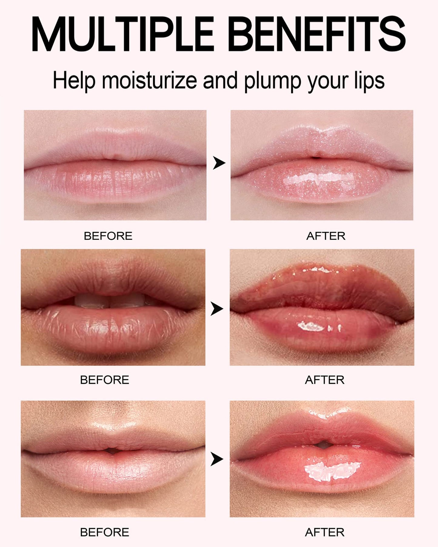 Easilydays Lifter Plumping Booster Lipstick, Hydrating, Volumizes, High-Shine, Fuller Lip Plumper for Women Girls (#01)