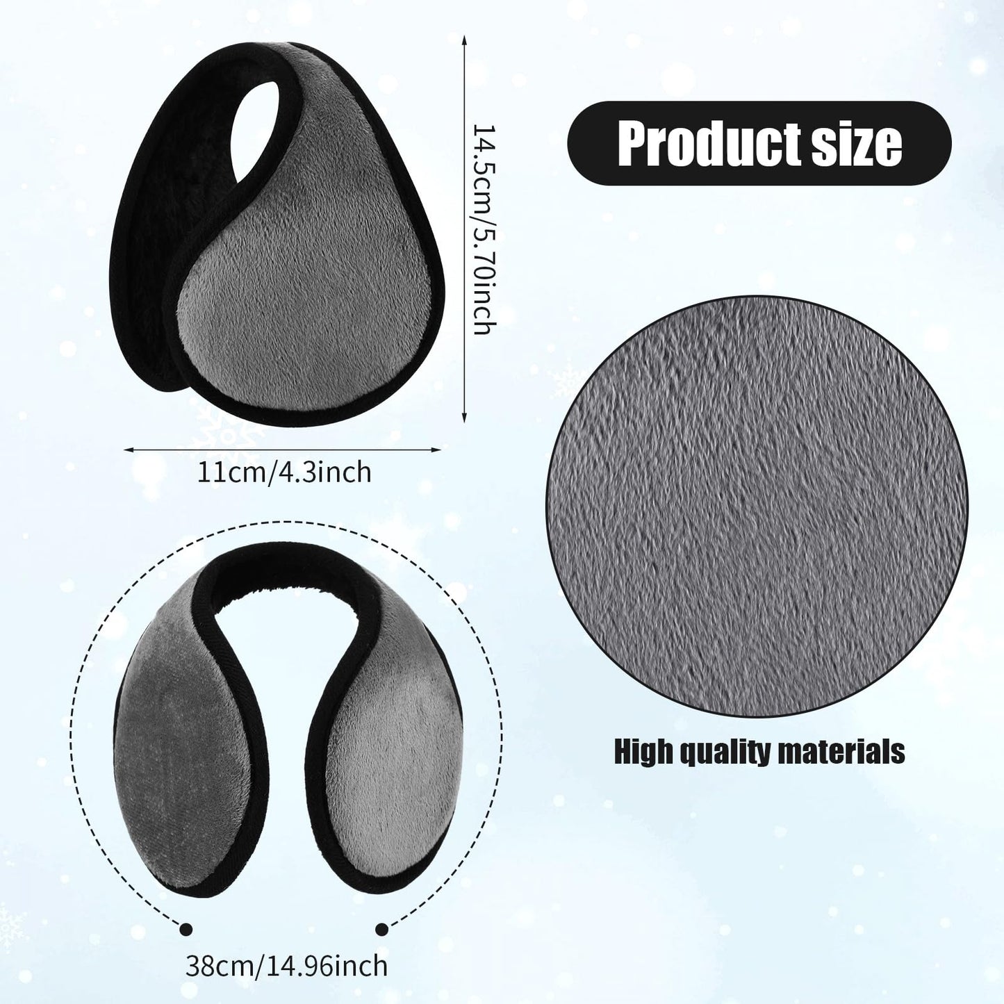 Liitrsh 6 Pcs Winter Hat Scarf Gloves Socks Facemask Ear Warmer Set Knit Beanie Hat with Pom Neck Warmer Warm Socks Facemask(Dark Gray)