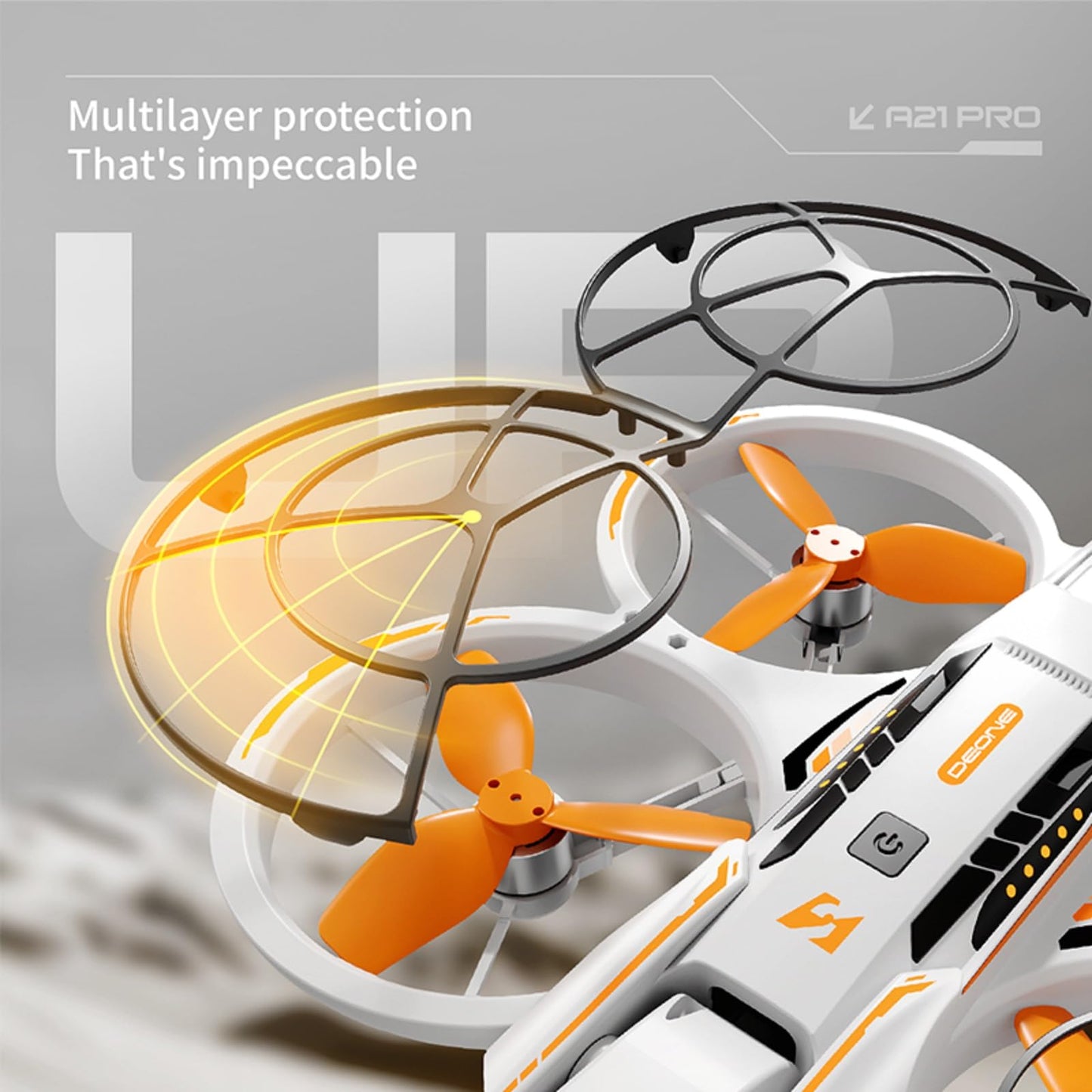 A21 PRO Drone, FPV Design, Unmanned Aerial Vehicle Airdrop, Brushless Motor, Optical Flow Localization, Active Obstacle Avoidance, 2 batteries. (White-2 batteries)