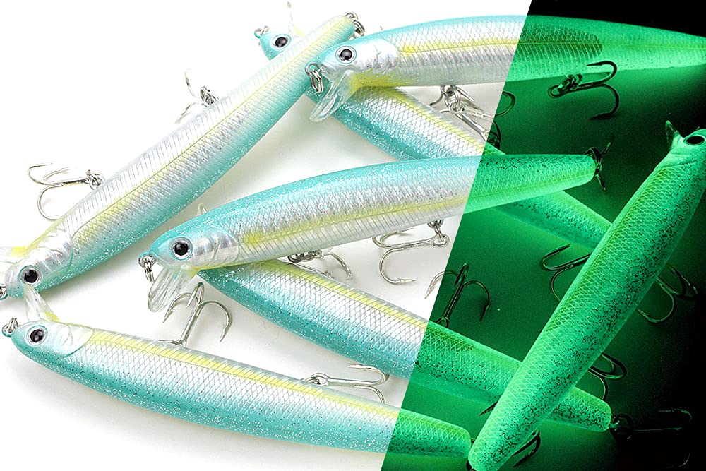 LUCKY CRAFT Flashminnow 110 (653 Super Glow OB Sexy Smelt)
