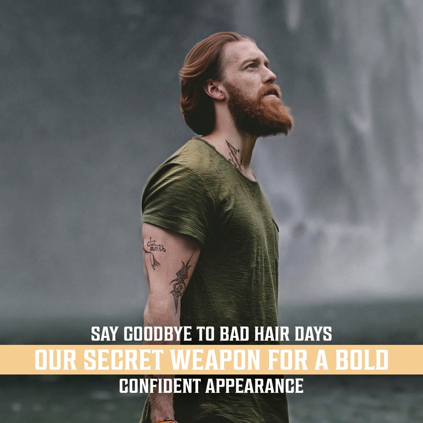 Viking Revolution Coconut Sea Salt Spray for Men - Styling, Volumizes & Enhances natural curls, Provides beach hair look, Boosts volume, Soothes with Kelp, Aloe Vera & Red Algae - 2 pk