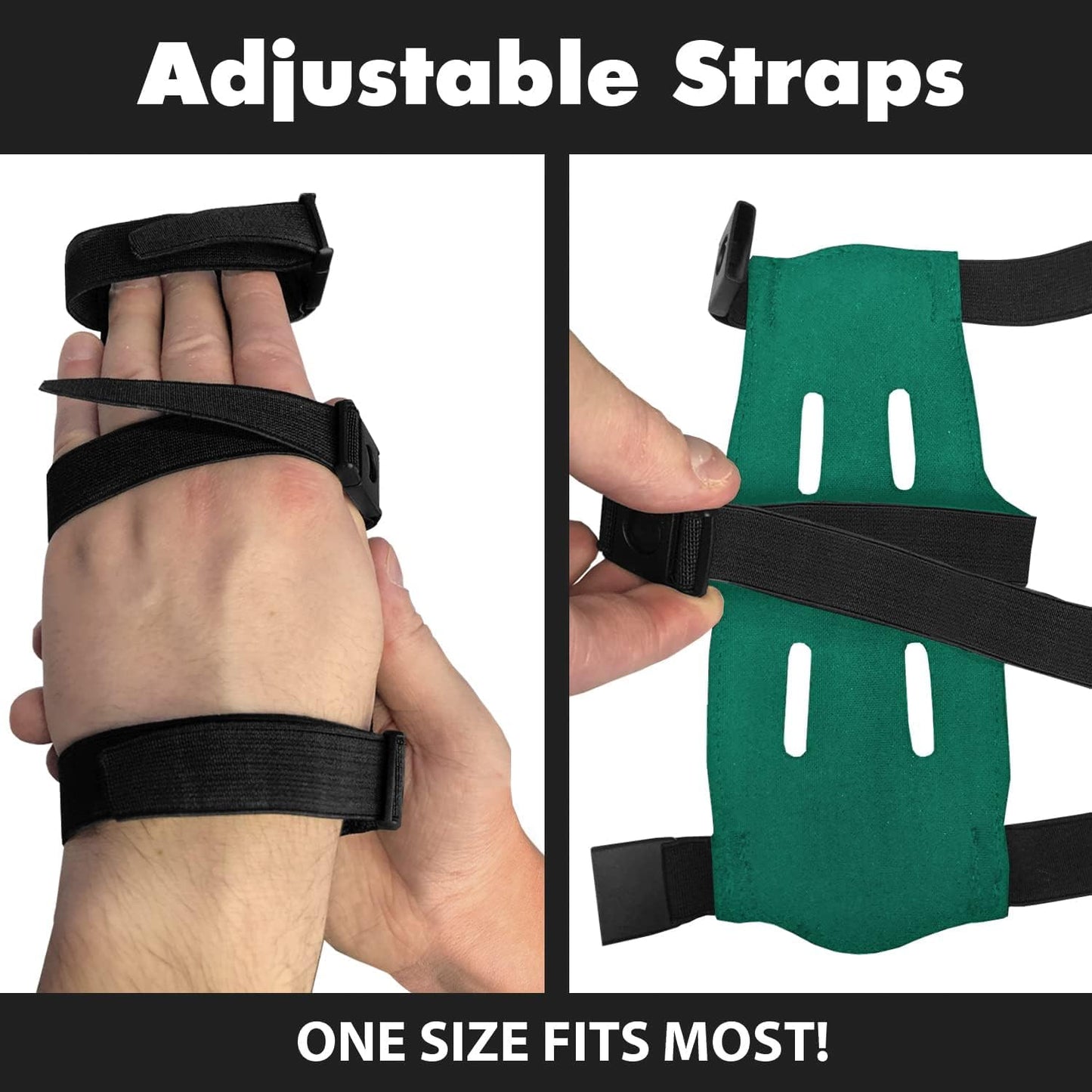 KESHES Archery Arm Guard - Adjustable Forearm Wrist Protector for Bow Hunting Accessories - 3" x 8" One Size Fits Youth & Adults, Right & Left Handed - Durable & Lightweight for Archery