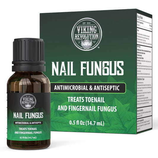 Viking Revolution Toenail Fungus Treatment Extra Strength with 1% Tolnaftate OTC - Nail Fungus Treatment for Toenail Tea Tree Oil Fungus Nail Treatment - Athletes Foot Toe Fungus Treatment Oregano Oil