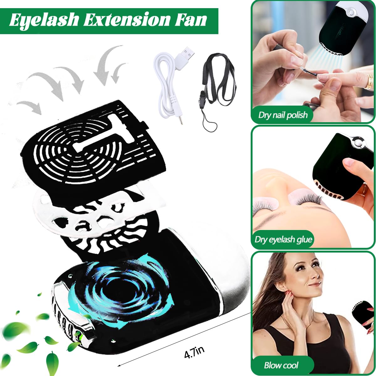 Lash Extension Kit DIY Individual Lash Clusters(280Pcs 40D Mix 12-18mm) with Lash Bond and Seal USB Portable Lash Fan 150ml/5.07fl.oz Lash Shampoo Tweezers Applicator Mascara Brush (Original B)