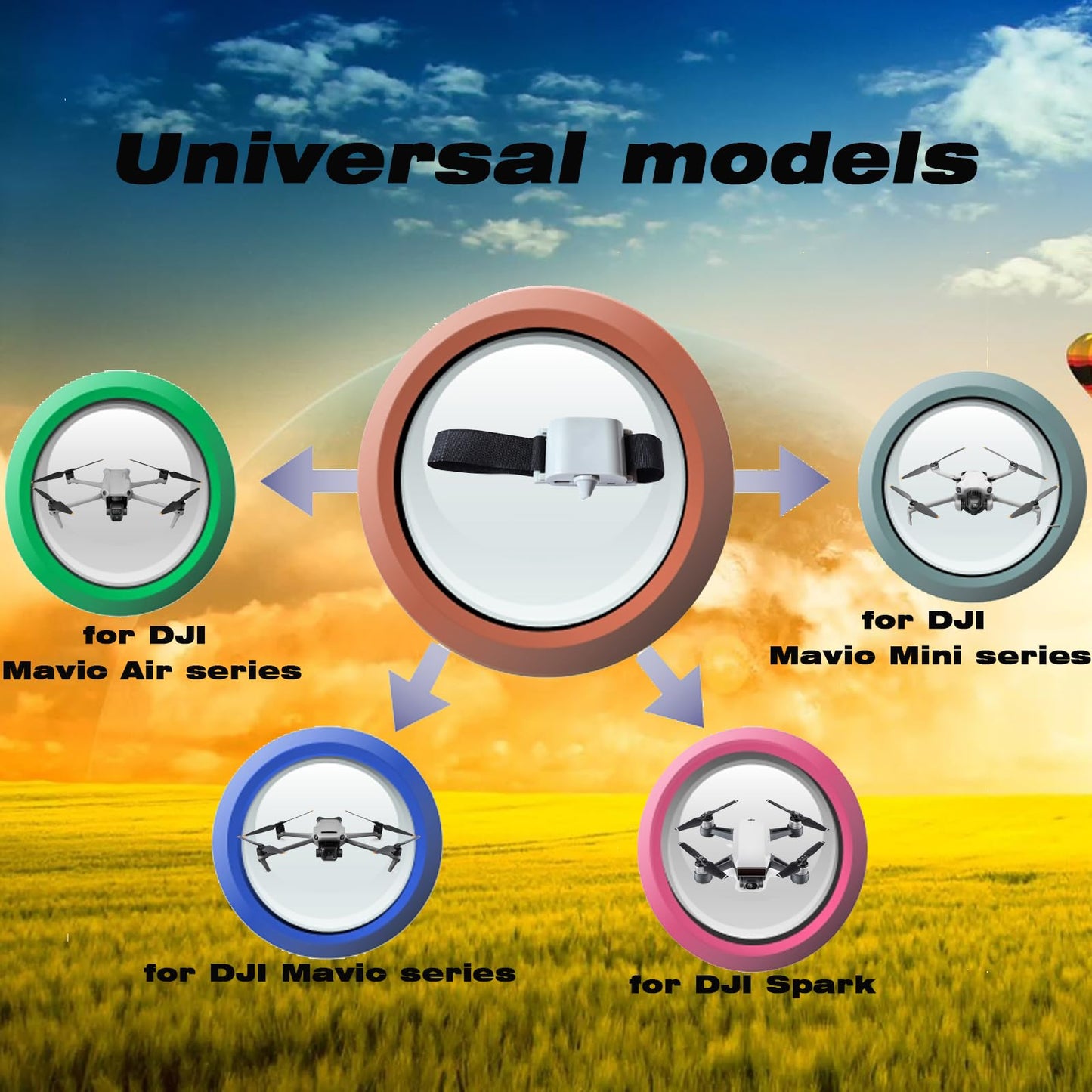 XTnueotr Universally Drone Airdrop System Release Device Payload Delivery Transport Drop, for DJI Mini4/Mini3/Mini2/Air3/Air2/Air2S/ DJI Mavic Series Drone Accessories (Airdrop Device)