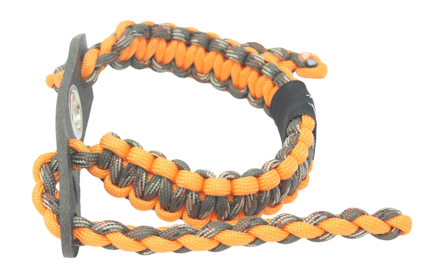 Ten Point Gear Realtree® Paracord Archery Bow Wrist Sling - 100% Full Grain Leather 550 Paracord (Blaze Camo)