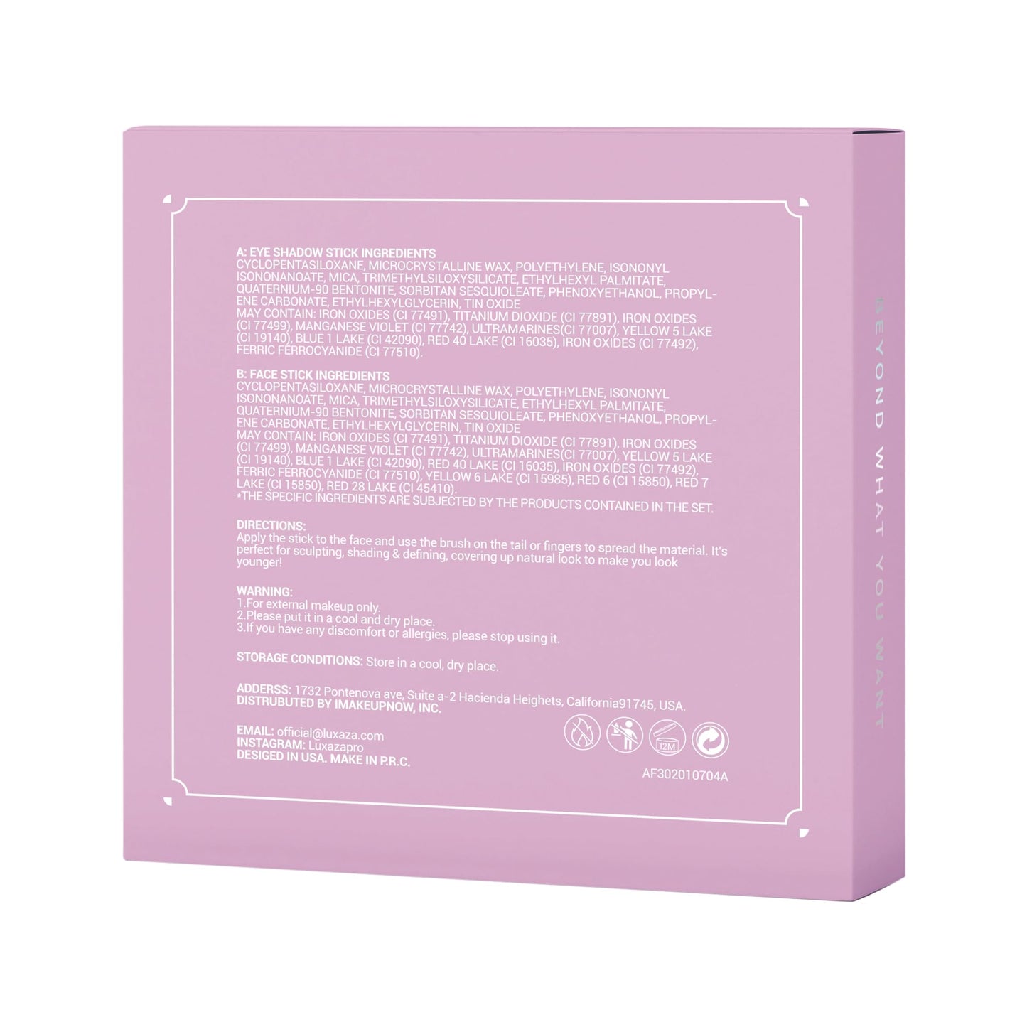 LUXAZA 6PCS Cream Eyeshadow Stick Makeup Sets, Metallic And Matte Shimmer Eye Shadow Eye Brightener Stick Pencil Crayon - Brown Neutral