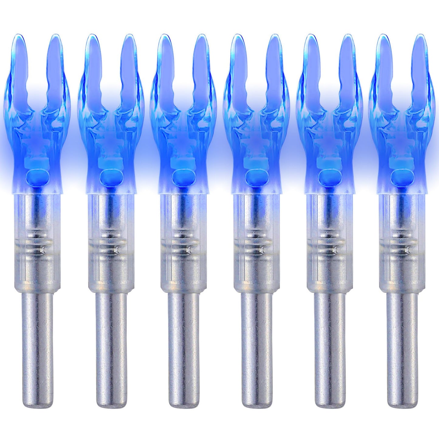 KEAUP 12-Pack or 6-Pack S Lighted Nocks for Arrows .244/6.2mm Lighted Arrow Nocks for Archery Hunting, Screwdriver Included