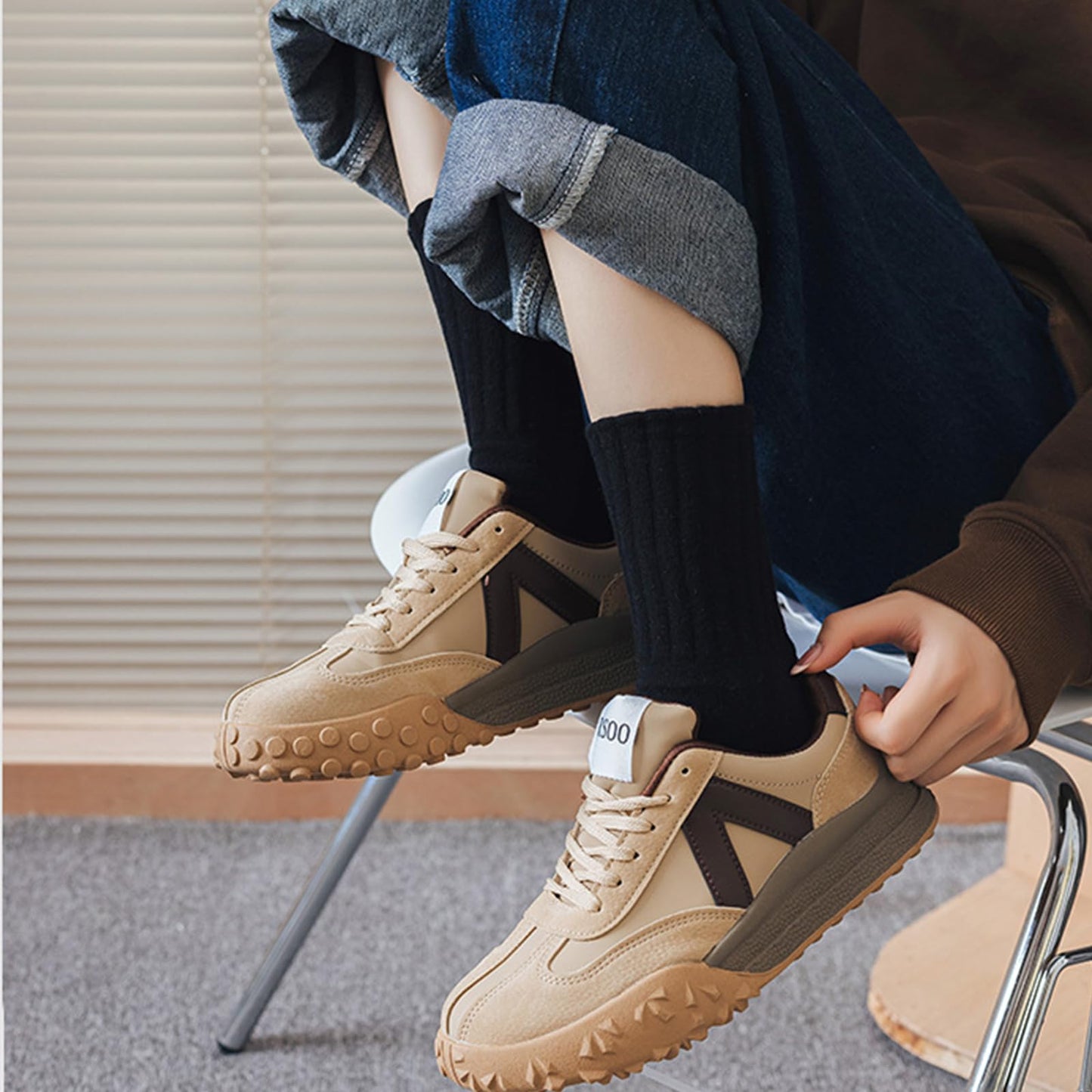 MOSOTECH 5 Pairs Wool Hiking Socks for Women Warm Winter Thermal Thick Cushioned Cozy Boot Work Soft Ladies Socks