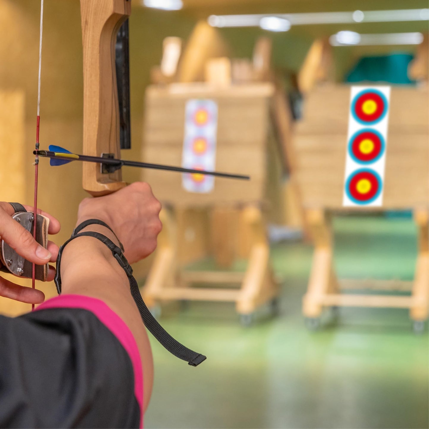 MOLFUJ Archery Targets Paper 3 Spot, New Las Version 30pcs/50pcs, Archery Target Pins Included, Bow and Arrow Targets for Hunting Backyard, Archery Target Practice Accessories