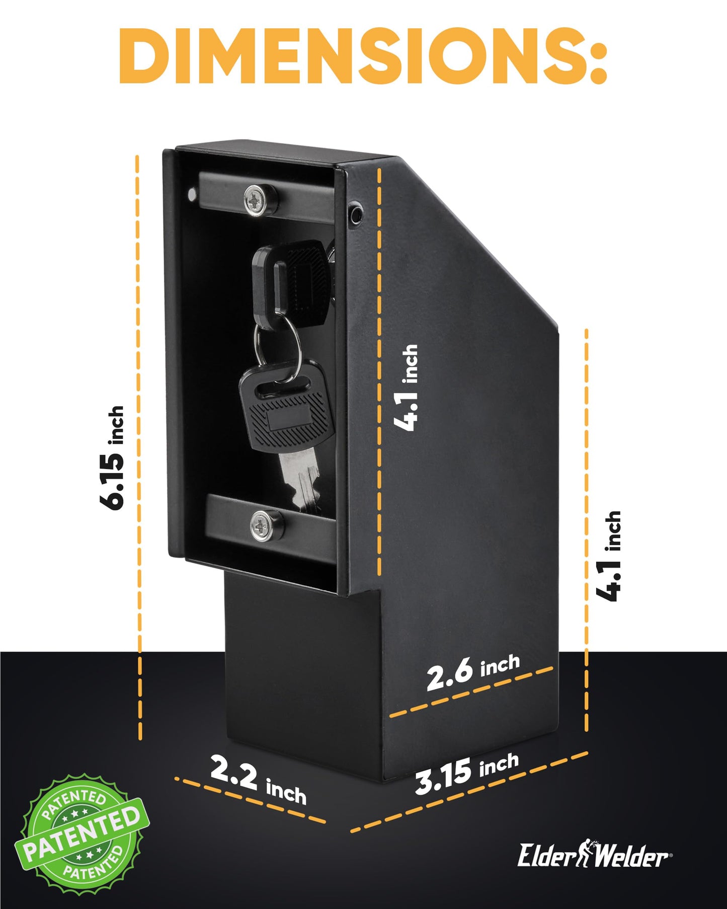 Elder Welder® Electrical Outlet Hidden Wall Safe | 100% Real Wall Plate Included | Easy to Install | Hidden Safe for Money | Wall Safes Between Studs | Secret Storage | Invisible Safe