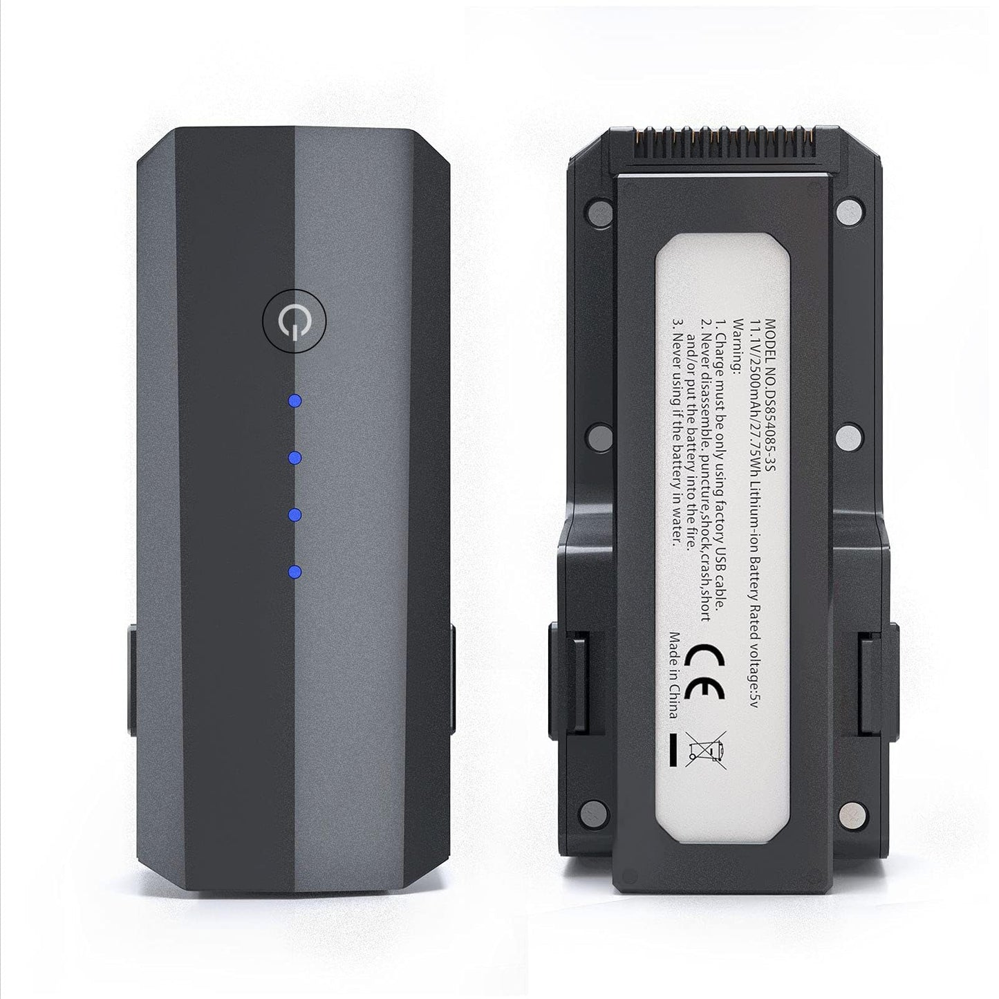 Ruko F11/F11PRO/F11GIM/F11GIM2 Drone Battery 11.1V 2500mAh/27.75Wh Li-po Rechargeable Battery and USB Cable for F11 Series RC Quadcopter Drone Black