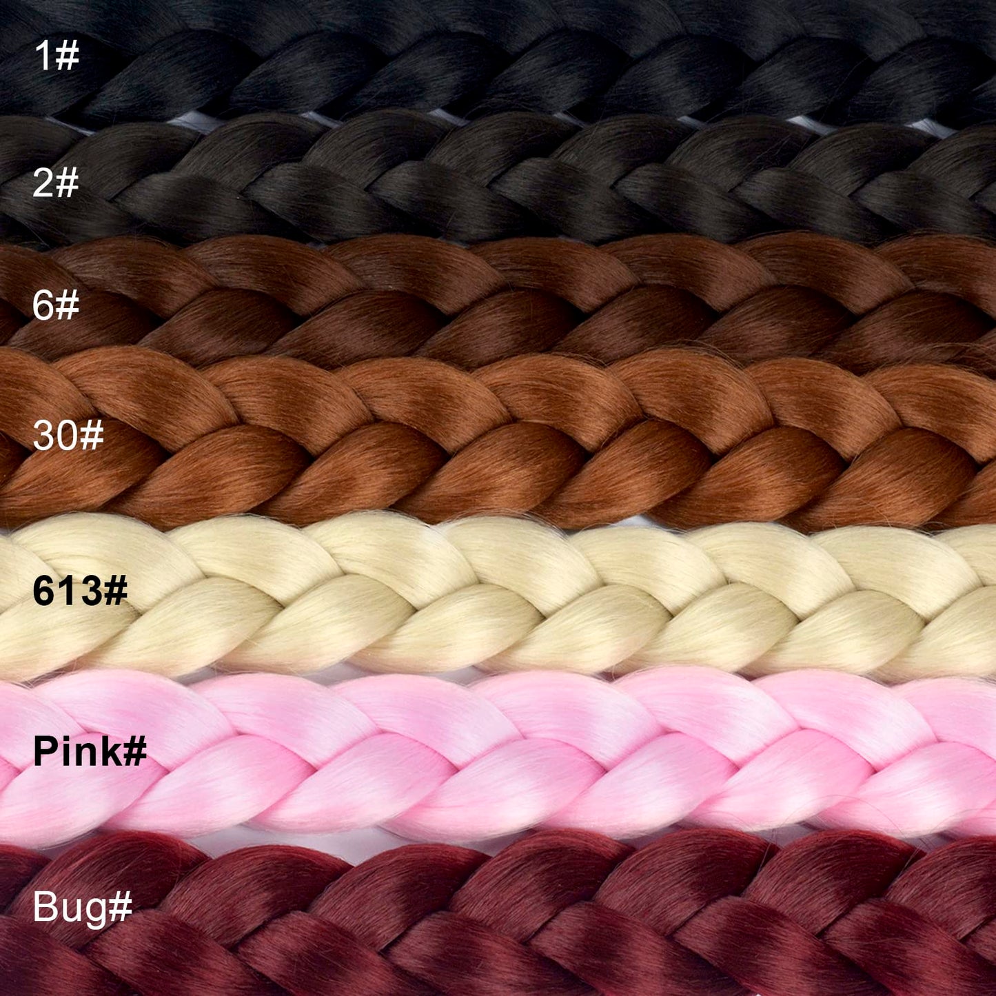 LyoRuSi 2 Pack Long Braided Ponytail Extension with Hair Tie Straight Wrap Around Braided Ponytail Extension(613#)