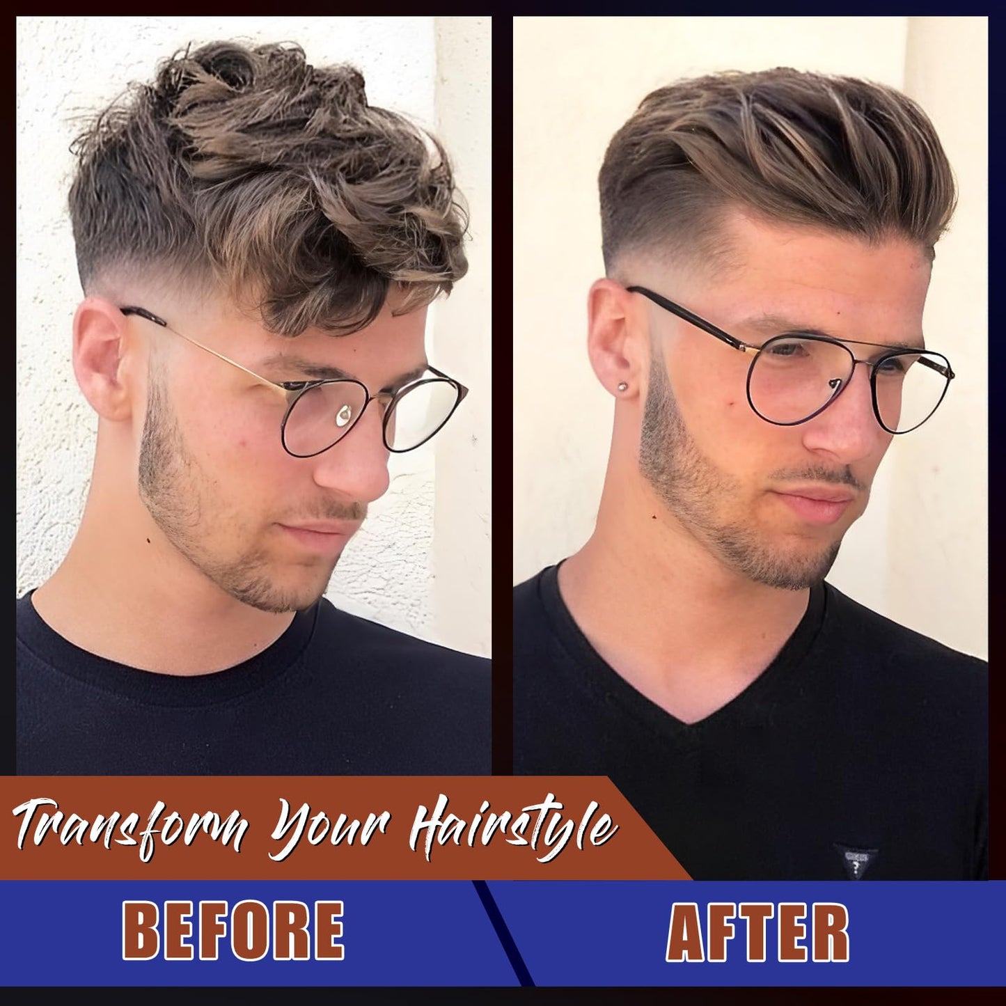 ISUNRISE Hair Styling Powder for Men - Texture Powder - Easy to Apply - Natural Matte Hairstyle - Texturizing and Volumizing - 2 Pc Set, 10g