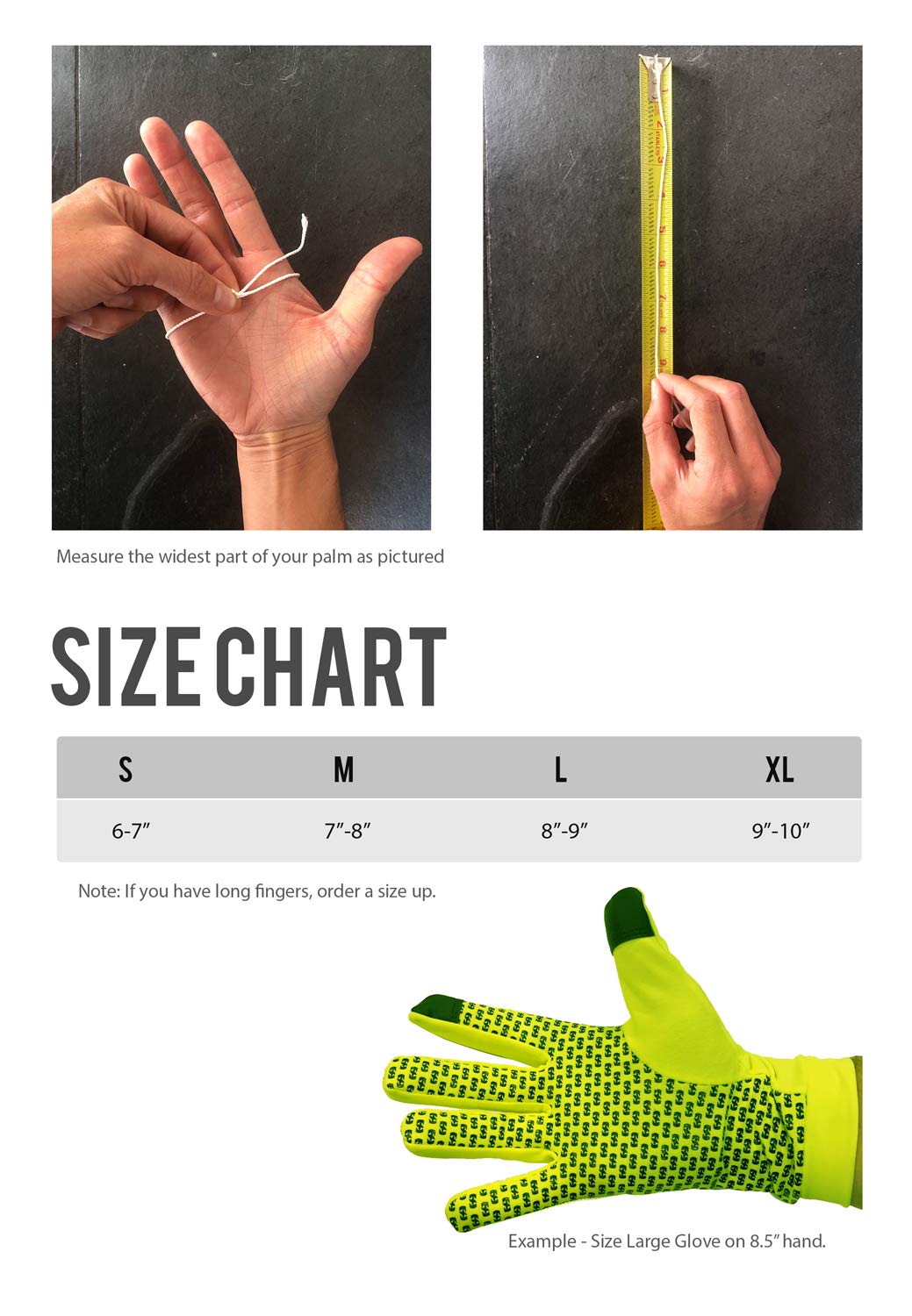 ReflecToes Reflective Running Gloves - Touchscreen - Lightweight Hi Vis Winter Running Gear for Cold Weather Jogging At Night (M)