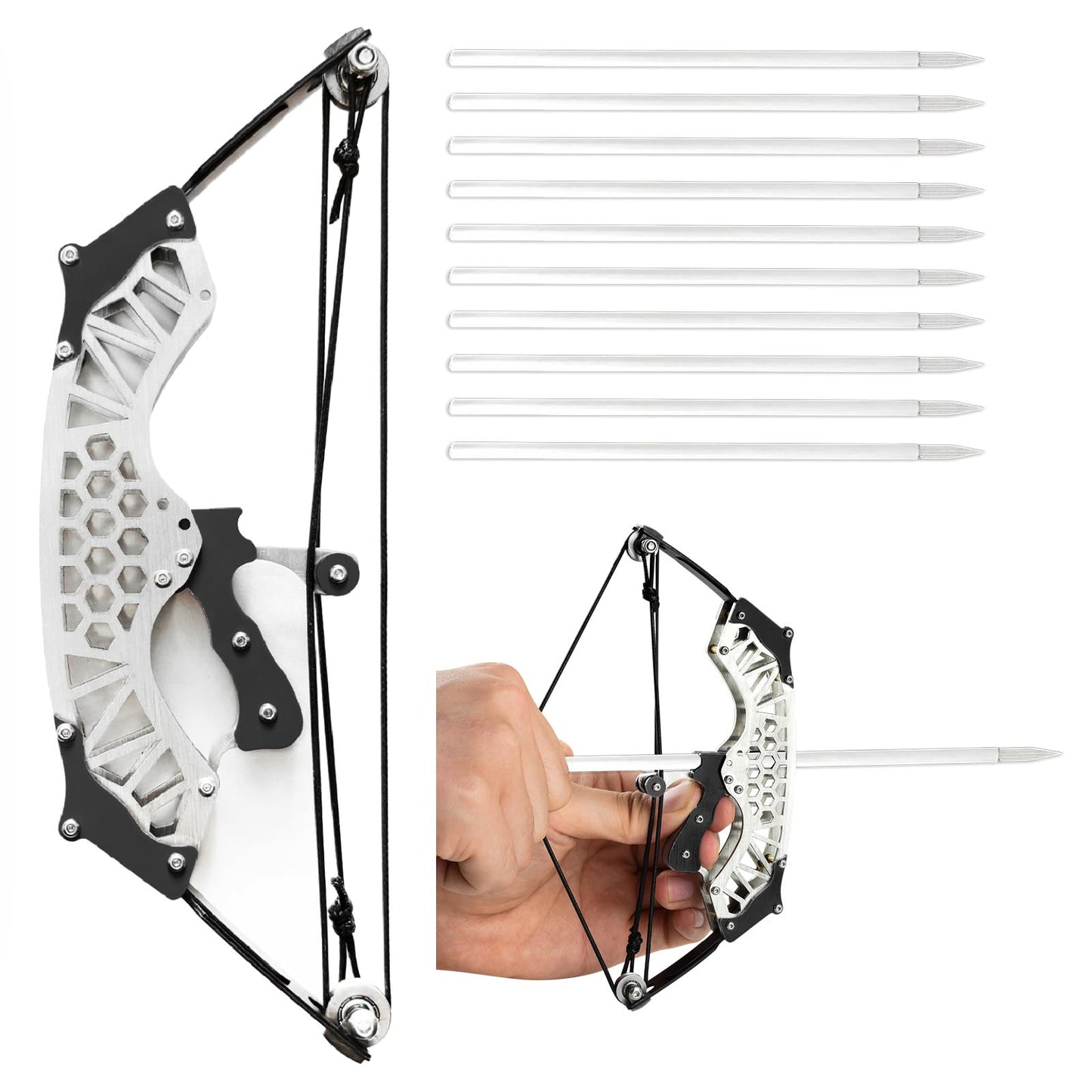 Compound Bow Archery Set Professional Competition Professional Training Outdoor Adventure Black Hexagonal Small Style