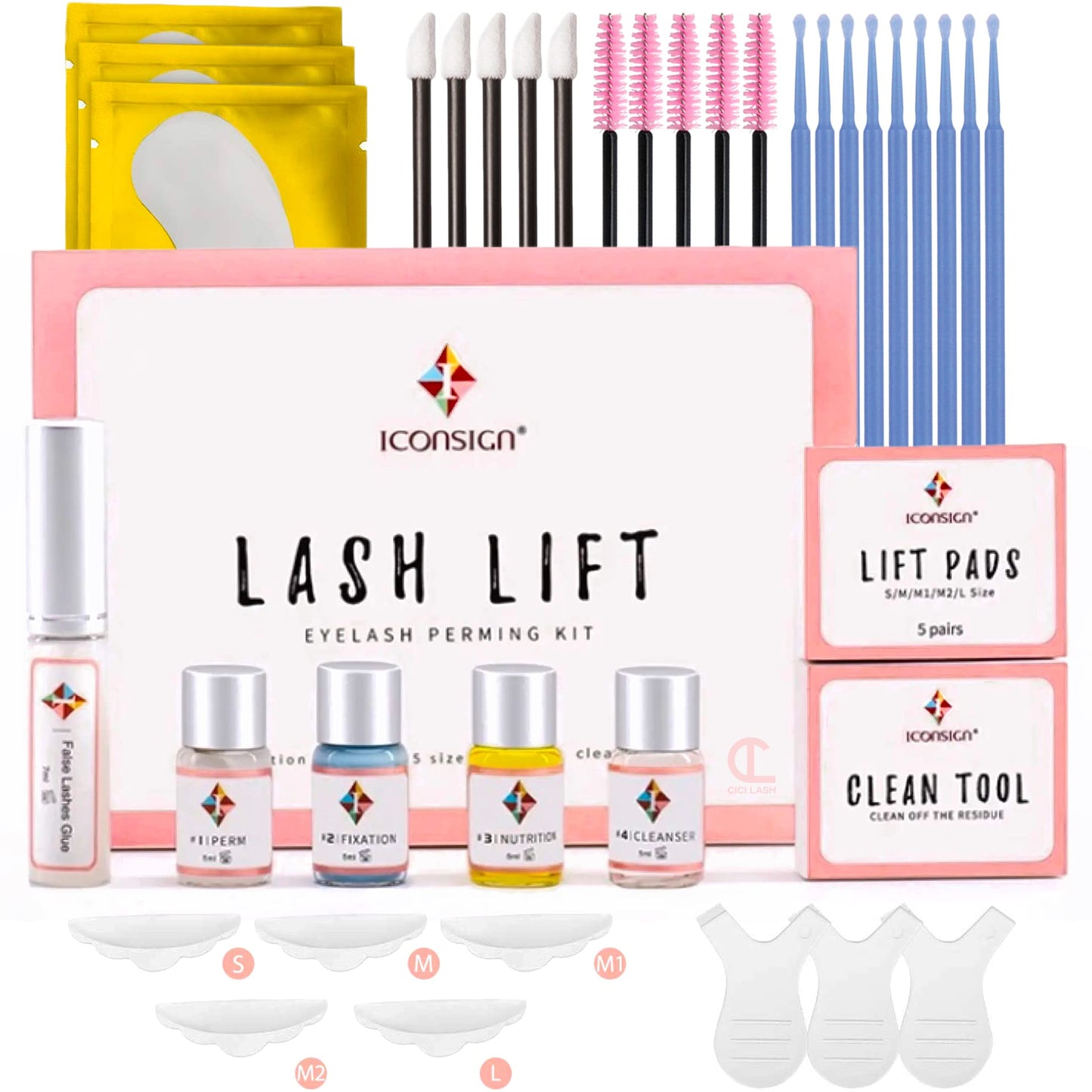 Lash Lift Kit - Upgraded for 2025 | Professional Instant Perming, Lifting & Curling for Eyelashes | Semi-Permanent Salon & DIY Home Use | Includes Eye Shields, Pads, and Accessories