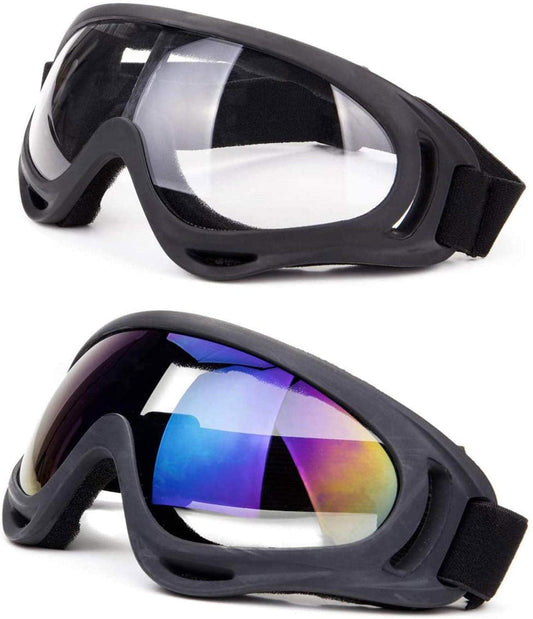 Anti-Glare Lenses, Ski Goggles, Winter Sport Snowboard Goggles with UV 400 Protection, Snowboard Goggles for Kids, Boys & Girls, Youth, Men & Women, Helmet, Wind Resistance (Transparent&Multicolor)