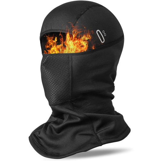 VICTGOAL Winter Ski Mask for Men Thermal Fleece Balaclava Face Mask Windproof for Cycling Motorcycle Snowboard (Black)