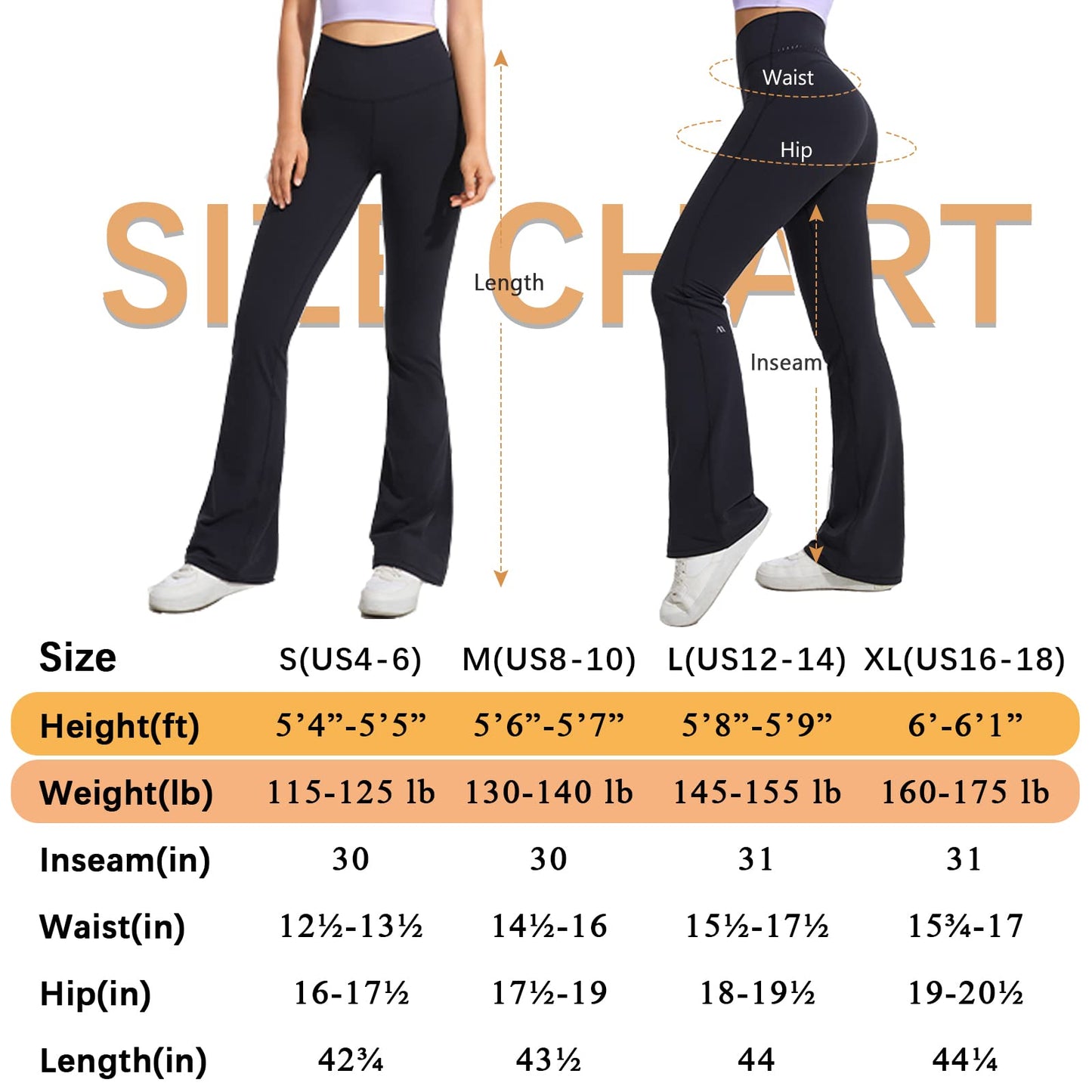 GROTEEN Fleece Lined Flare Leggigns for Women Bootcut Yoga Pants Thermal Bootleg Pants Winter Workout Flare Leggings