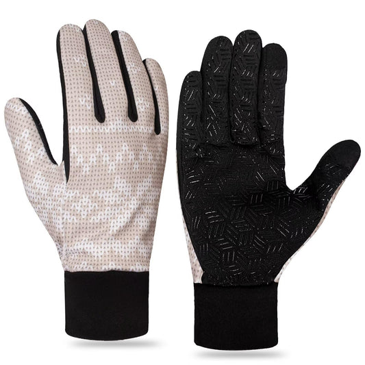 Pixel Panda Outdoor Winter Touchscreen Warm Gloves, Water Resistant Windproof Anti-Slip Sports Gloves for Cycling Driving Running Hiking Climbing Skiing Sports