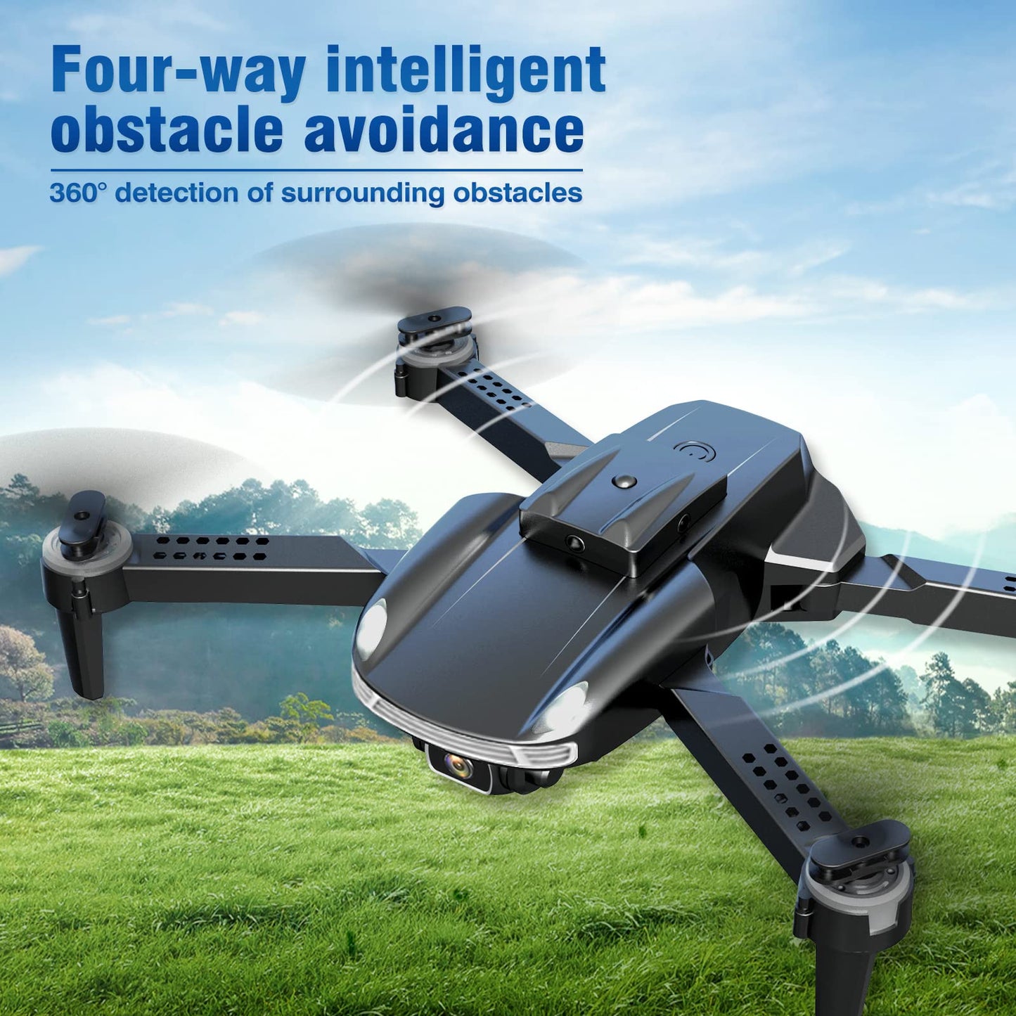 Mini Drones for Kids with 1080P FPV Camera,Obstacle Avoidance,Follow Me,BIWASE RC Quadcopter for Beginners,Remote Control Toys Gifts for Boys Girls with Altitude Hold,One Key Control,Headless Mode,3D Flips 2 Batteries