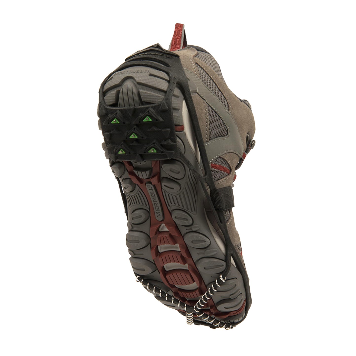 Cascade Mountain Tech Ice Traction Cleats - Ice Traction 360 - Hybrid Spike/Coil - Black - Small/Medium