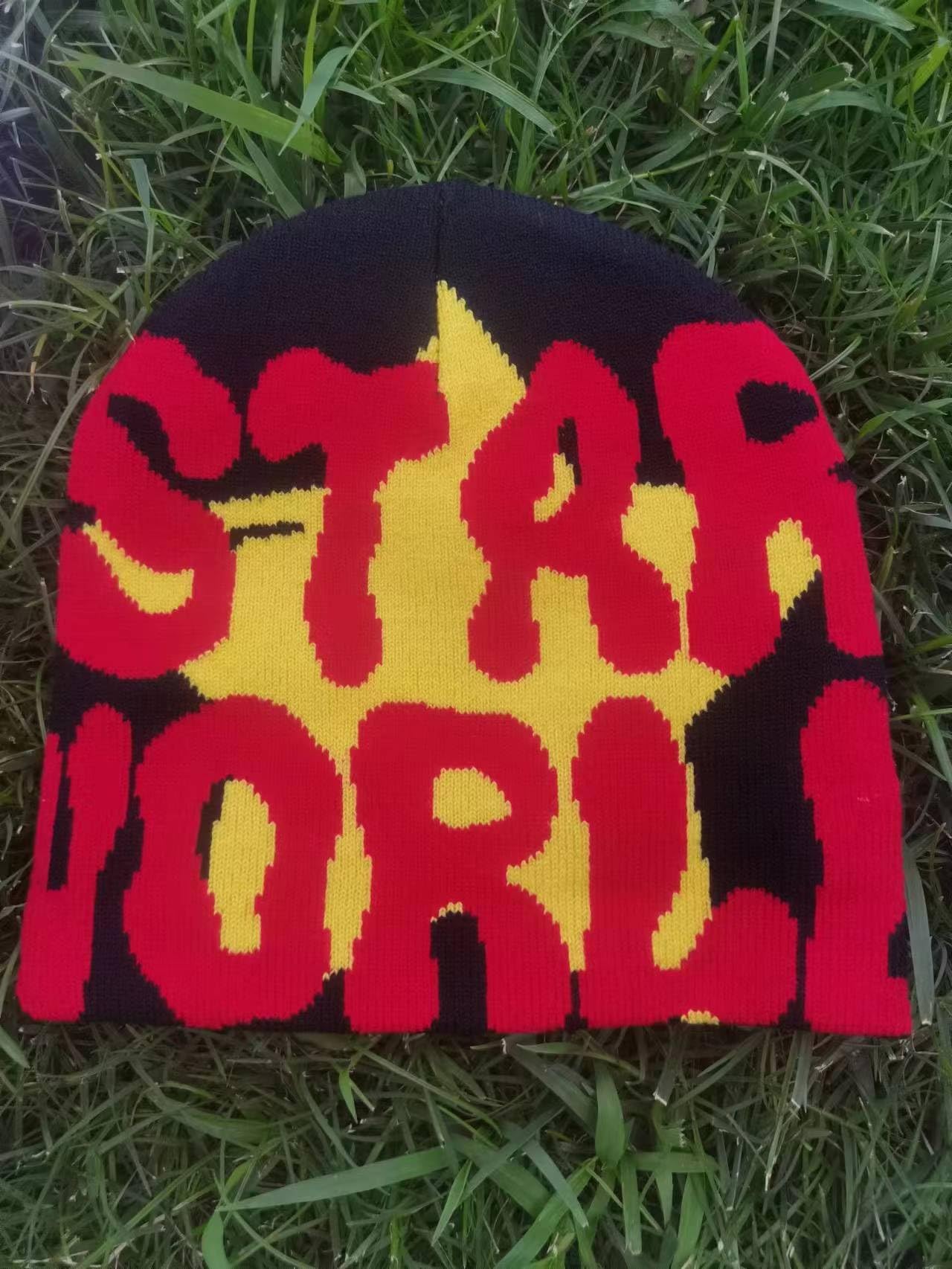 QWEOHBUA Beanie Y2k Beanies Women's Cap Winter for Women Hats Accessories Red