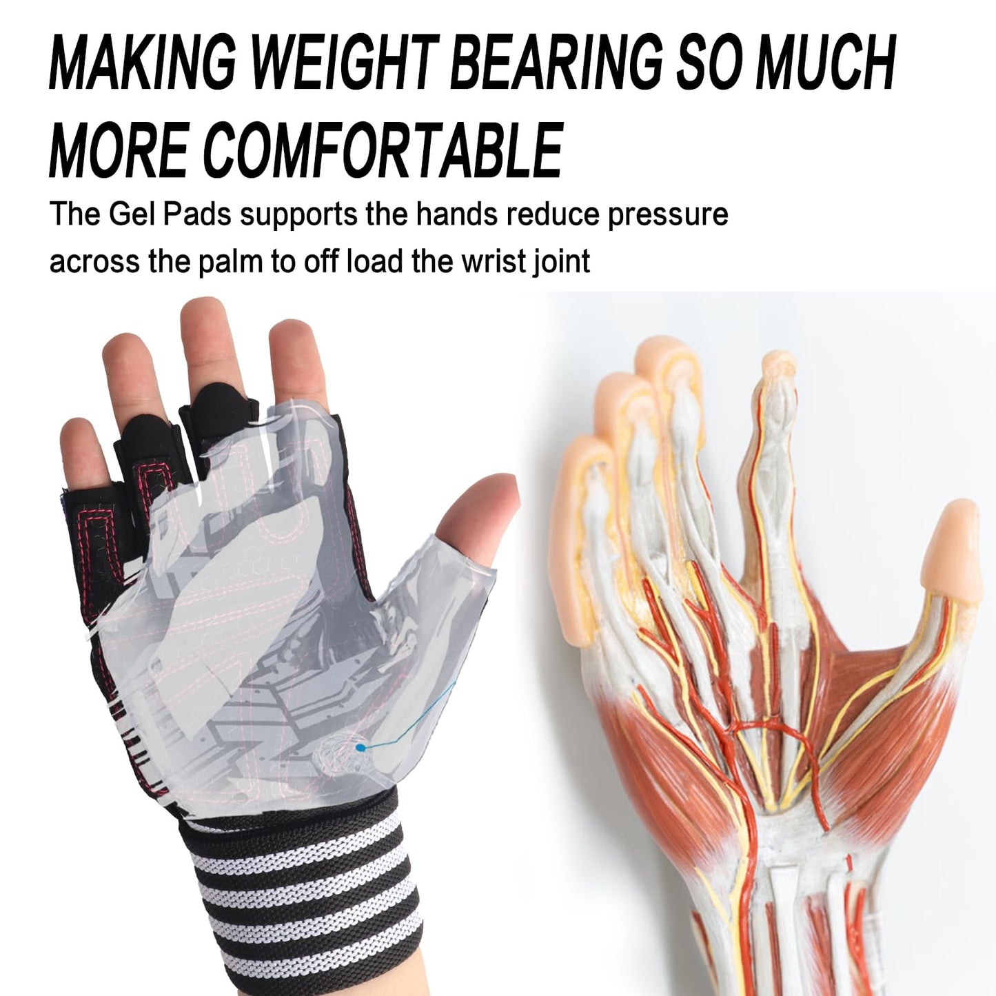 Weight Lifting Gloves for Women Gym Workout with Wrist Support,Padded Half Finger Gloves for Fitness Exercise (Stars, X-Small)