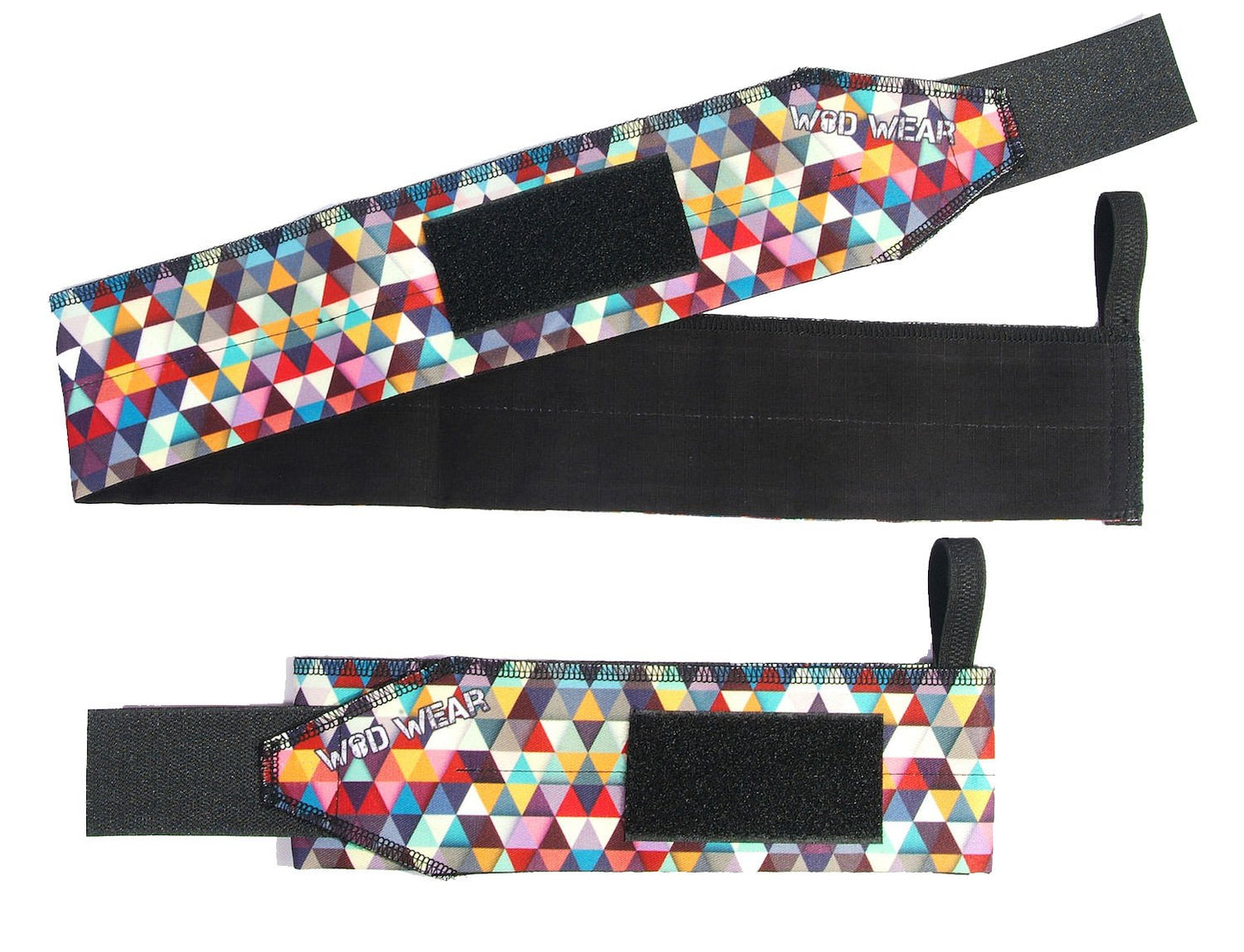 WOD Wear Wrist Wraps with Thumb Loop for Powerlifting, Strength Training, Bodybuilding, Cross Training, Olympic Weightlifting, Yoga - One Size Fits All (Diamond)