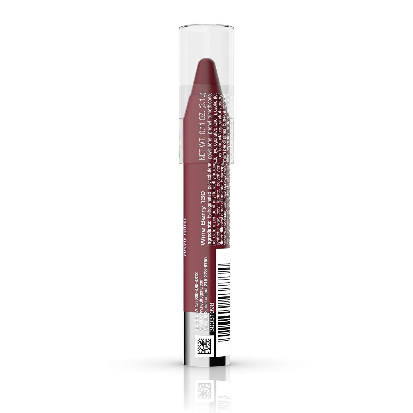 Neutrogena Moisturesmooth Color Stick, 130 Wine Berry.011 Oz. (Pack of 2)