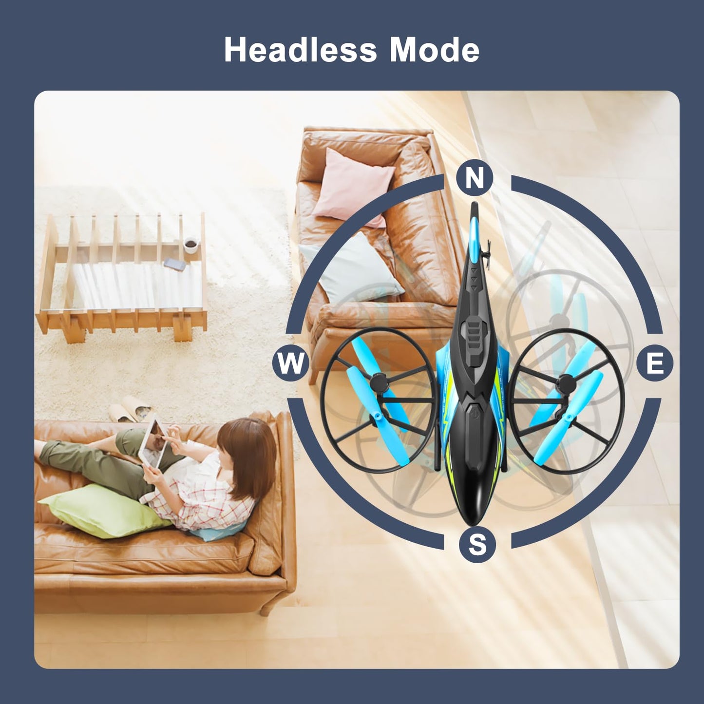 4DRC M3 Drone with 1080P HD Camera for Adults Kids Beginners,Remote Control Foldable quadcopters Helicopter Boys Toys/Gift,with Auto Hover, One Key Start,3D Flips