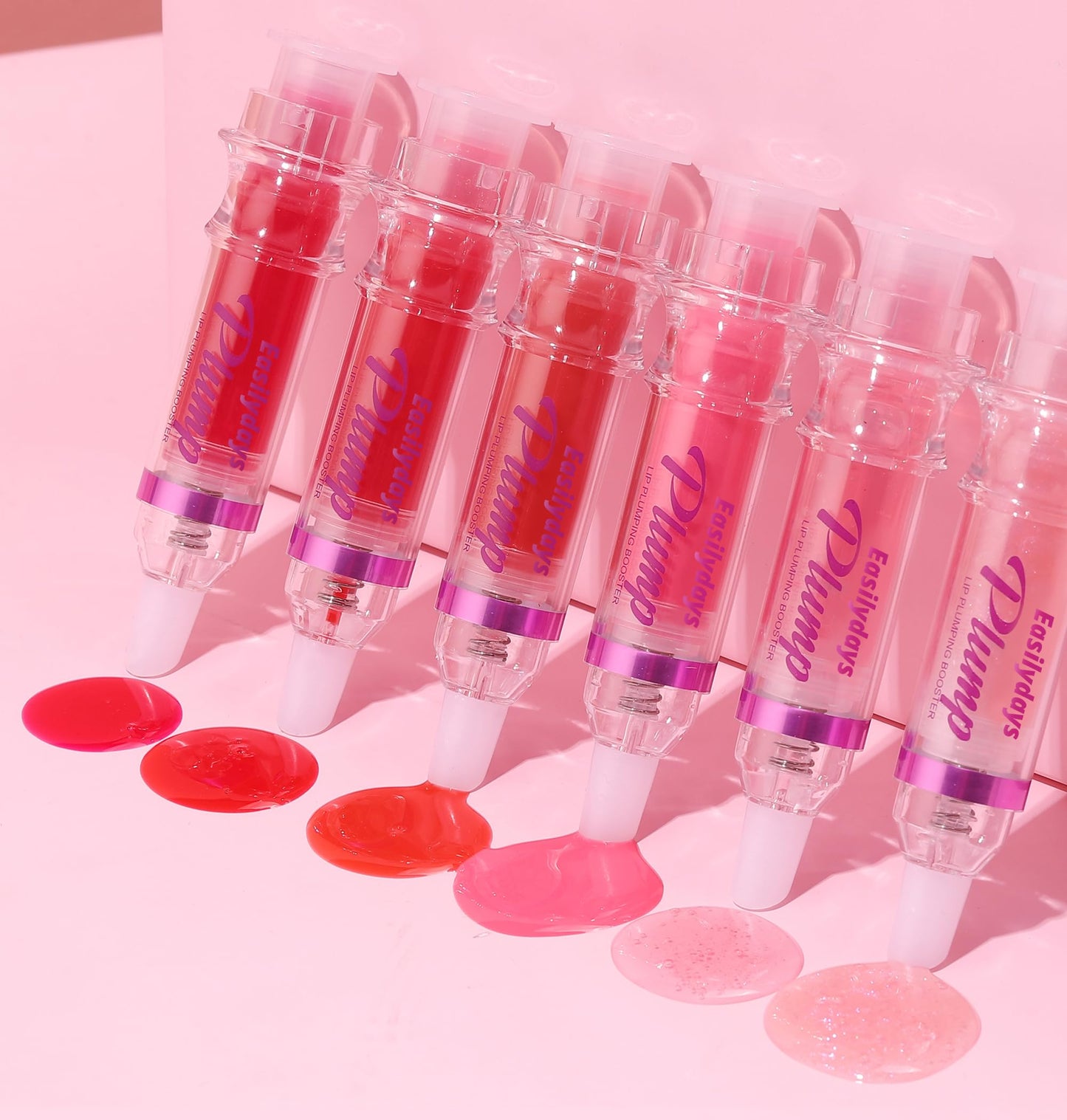 Easilydays Lifter Plumping Booster Lipstick, Hydrating, Volumizes, High-Shine, Fuller Lip Plumper for Women Girls (#01)
