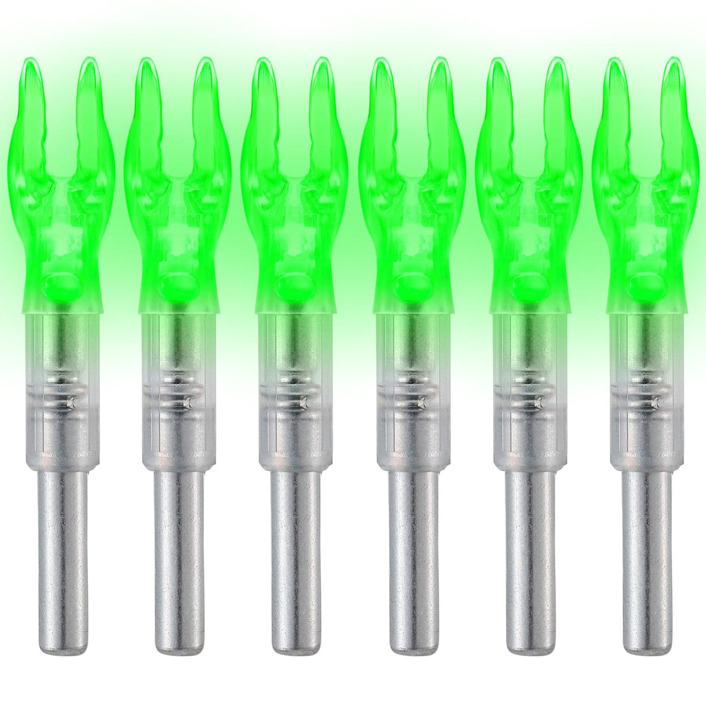 KEAUP 12-Pack or 6-Pack S Lighted Nocks for Arrows .244/6.2mm Lighted Arrow Nocks for Archery Hunting, Screwdriver Included