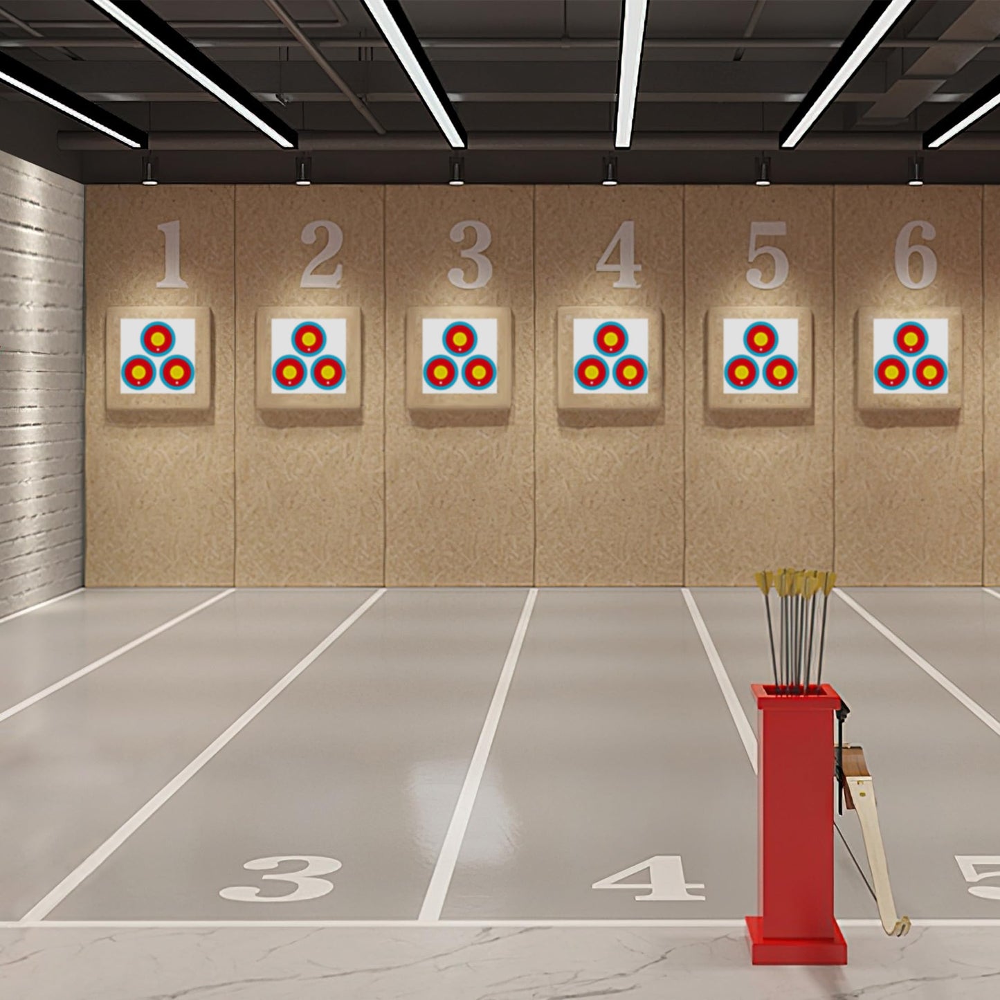 MOLFUJ Archery Targets Paper 3 Spot, New Las Version 30pcs/50pcs, Archery Target Pins Included, Bow and Arrow Targets for Hunting Backyard, Archery Target Practice Accessories