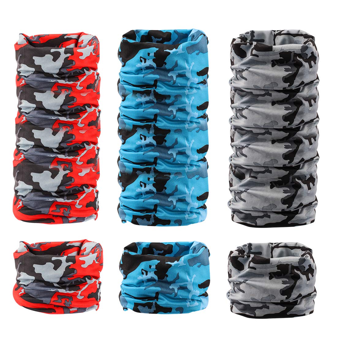 Uneam Men's Standard Balaclava, Camouflage(6 Pack), 5 1/8