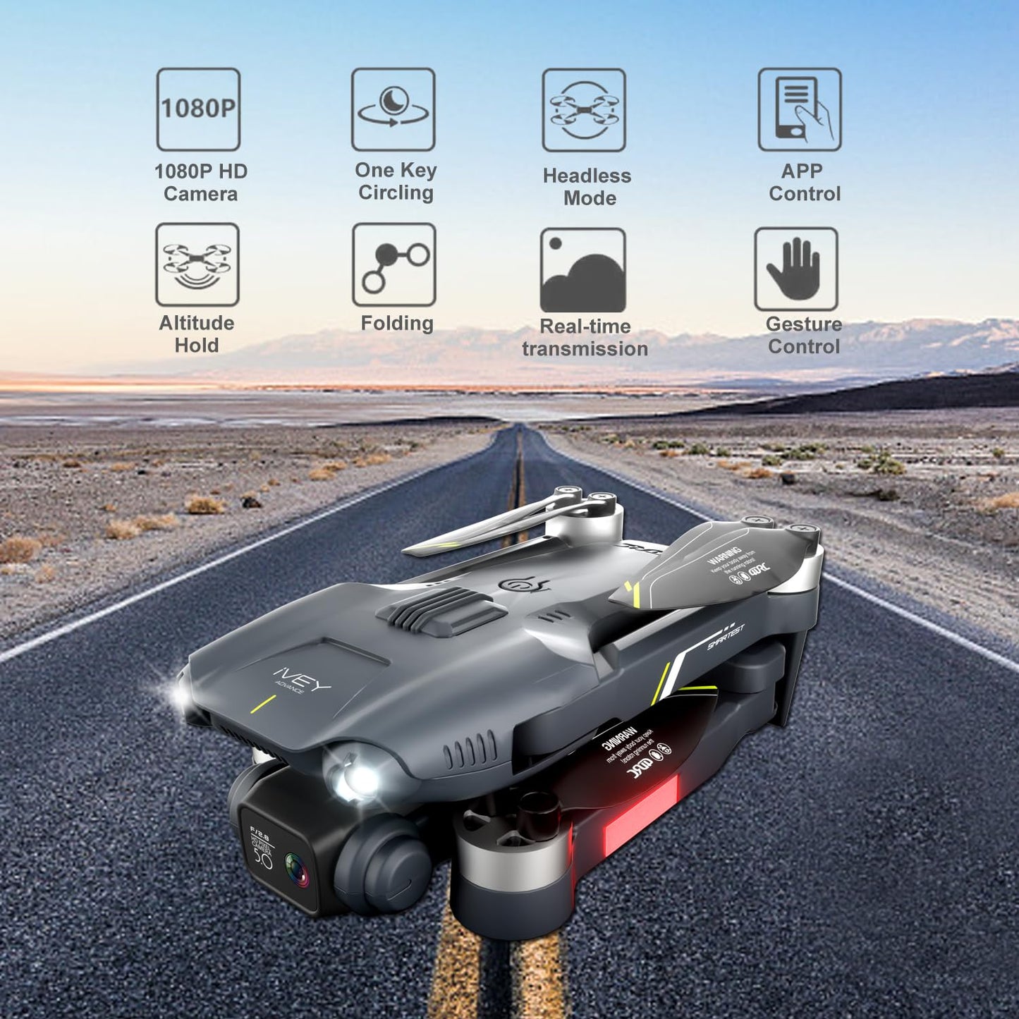 Jiakora Drone with Camera 1080P,Brushless Motor drone for Adults Foldable RC Quadcopter for Beginners Kids,2 Batteries, Altitude Hold, Optical Flow, 3D Flips,Toy Gifts for Boys Girls