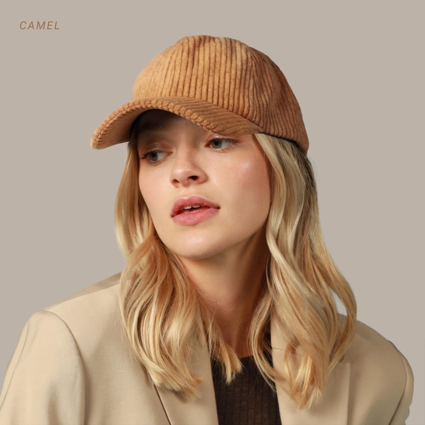 CHOK.LIDS Everyday Corduroy Baseball Cap for Men and Women Dad Hat Unisex Adjustable Lightweight Polo Style Curved Brim (Chestnut)