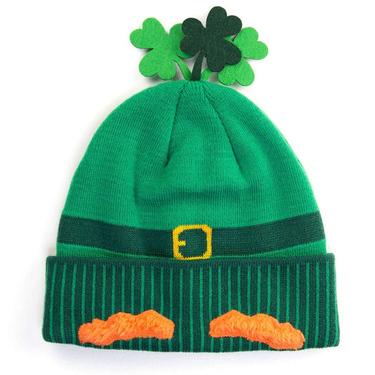 Happy Hatter | Leprechaun Knit Beanie Hat | Adult