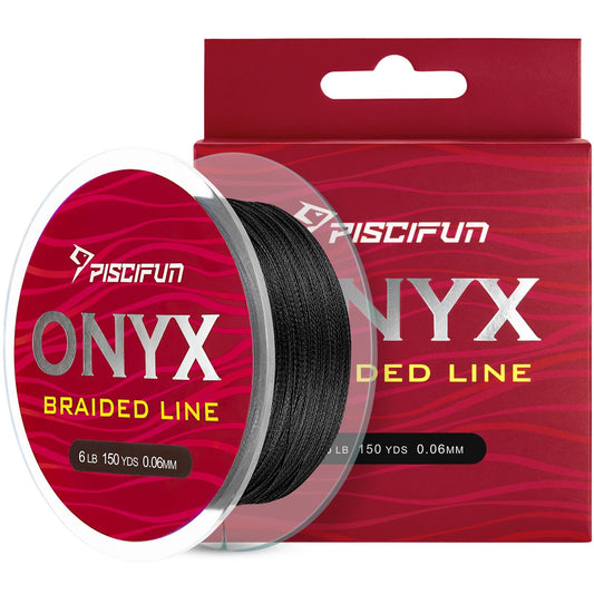 Piscifun Onyx Braided Fishing Line Advanced Superline Braid Lines 300Yd 20lb Black