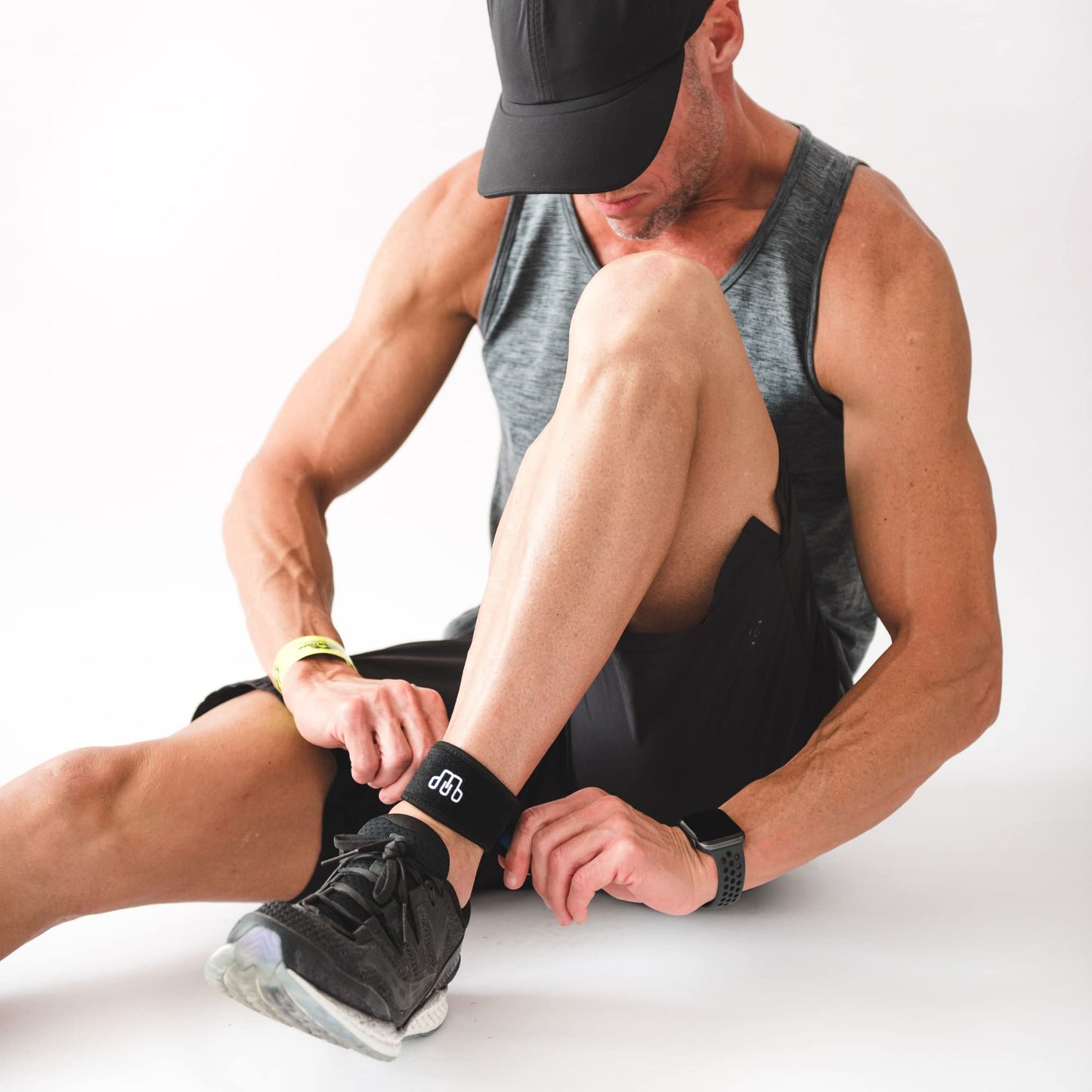 CROSSTRAP Achilles Strap - Ankle Support for Achilles Tendonitis - Support Brace for Men and Women - Neoprene Ankle Support for Running Cycling Sports