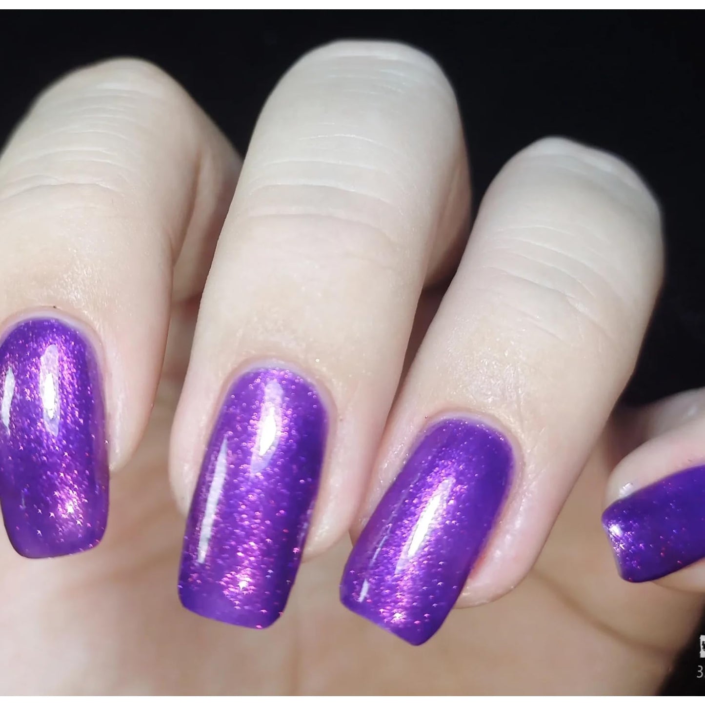 COSMOO Shimmer Nail Polish, 12ml Glitter Quick Dry Nail Lacquer for Nail Art Varnish, 0.41 fl oz